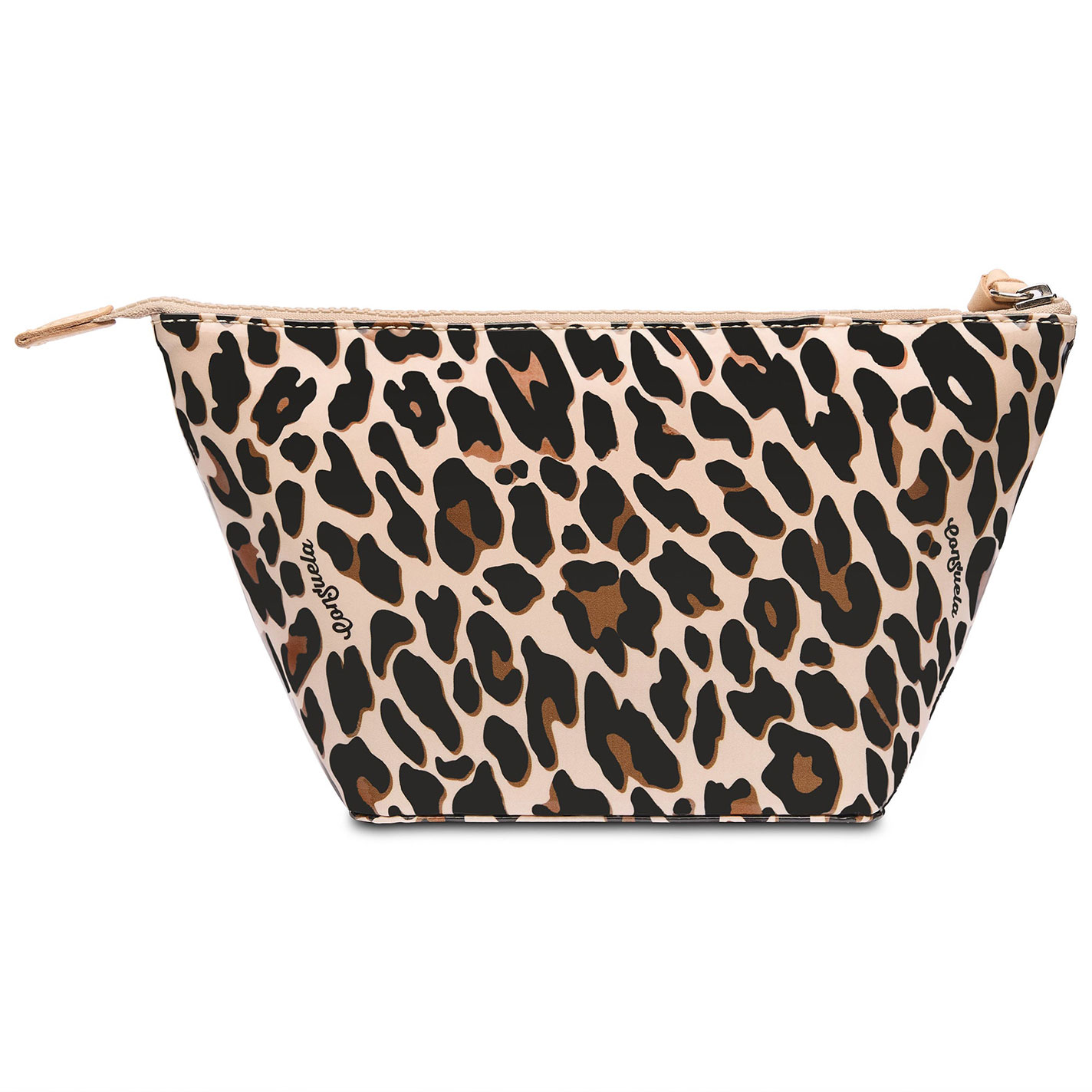 Consuela Mona Shades of Coffee Leopard Print Large Tool Kit Bag - Image 1