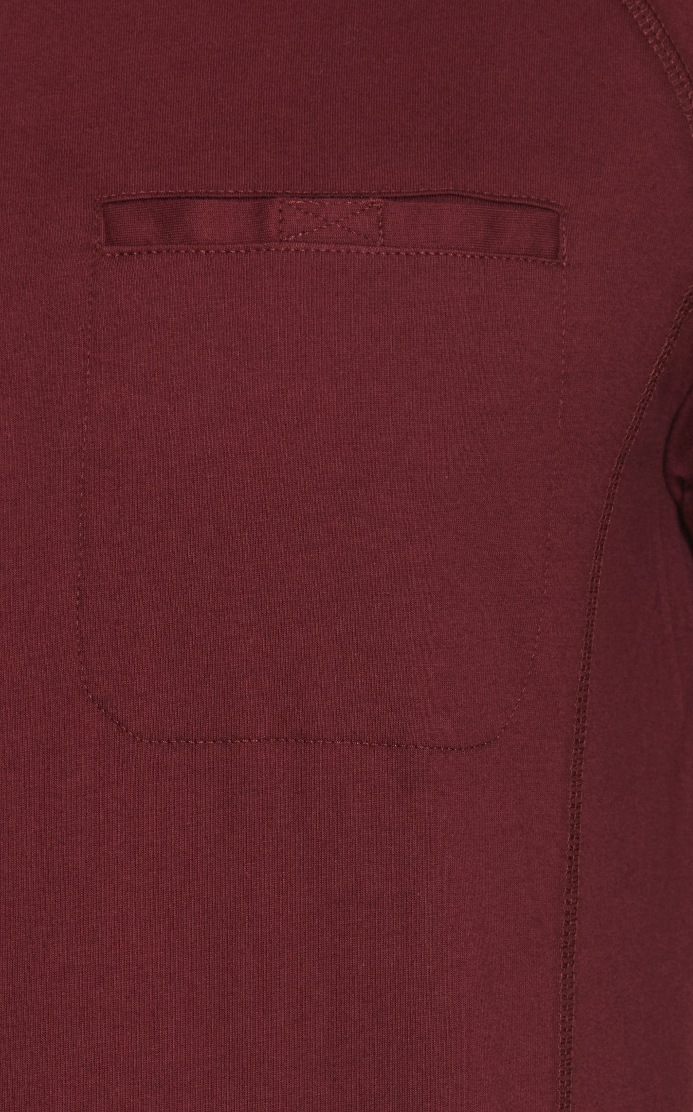 Forge Men's Burgundy Pocket Long Sleeve FR Work T-Shirt - Image 1