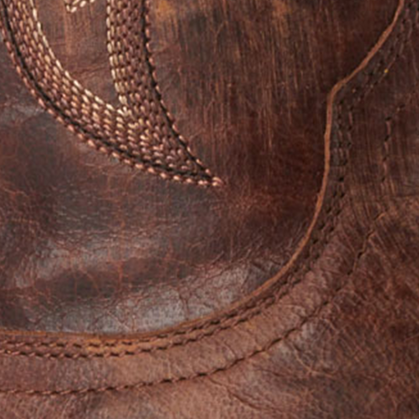Cavender’s Women’s Vesuvio Brass Leather Brown Snip Toe Cowboy Boots  - Image 1
