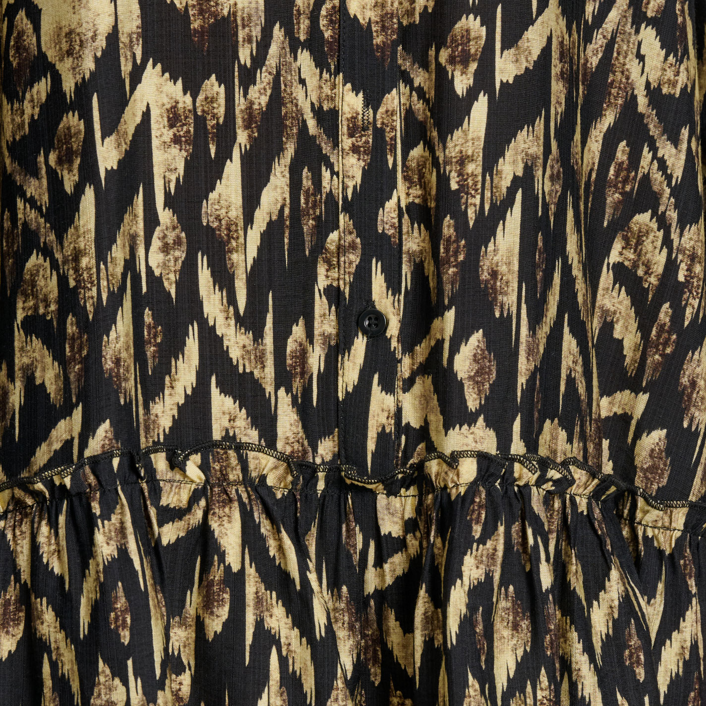 TCEC Women's Black & Tan Print Dress - Image 1