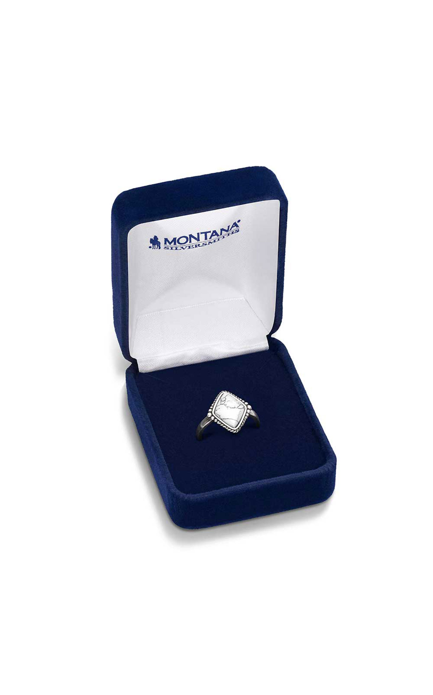 Montana Silversmiths Silver & Stone Blank Slate Ring - Image 3