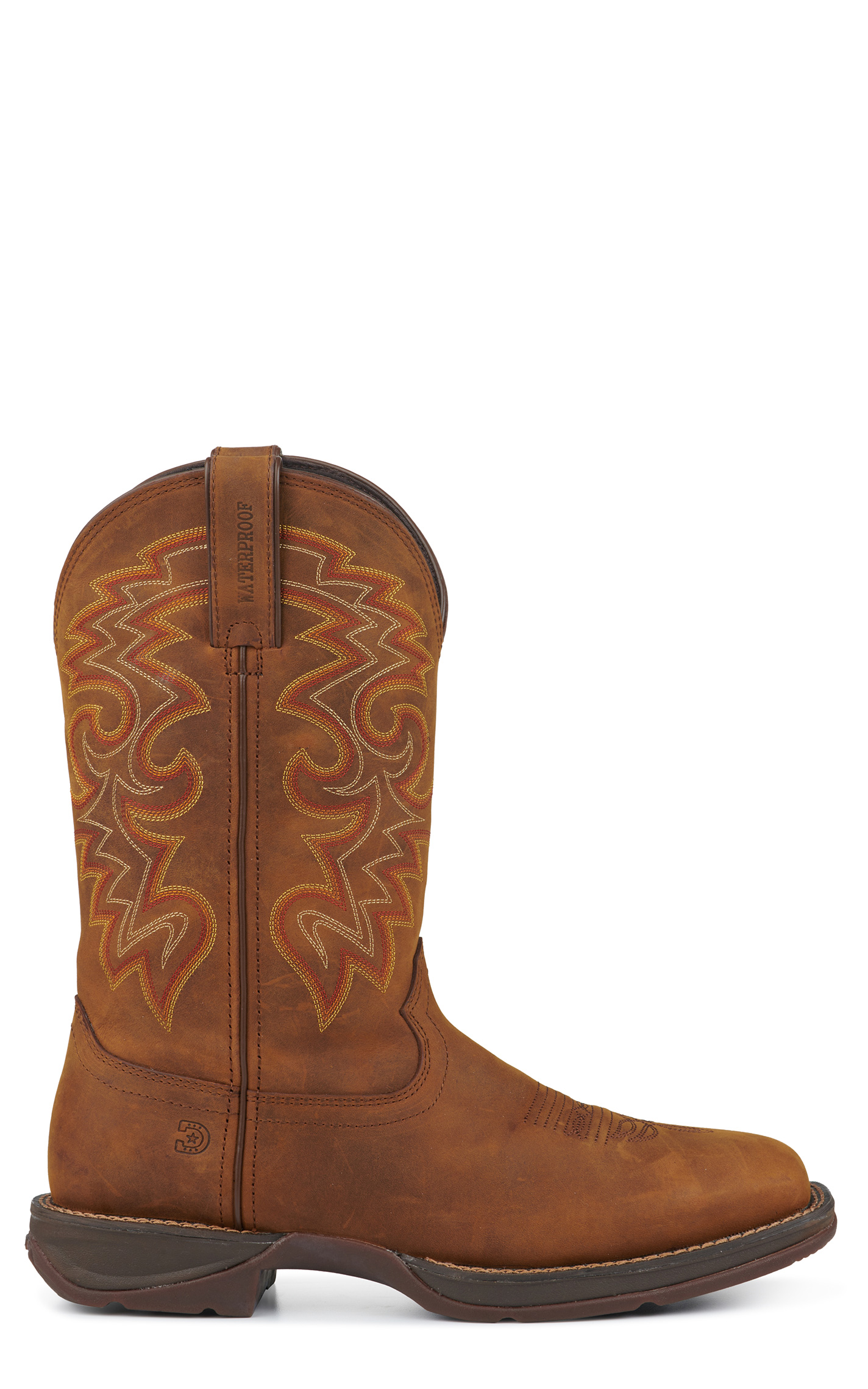 Durango Men's Rebel Russet Brown Square Toe Cowboy Boot - Image 1