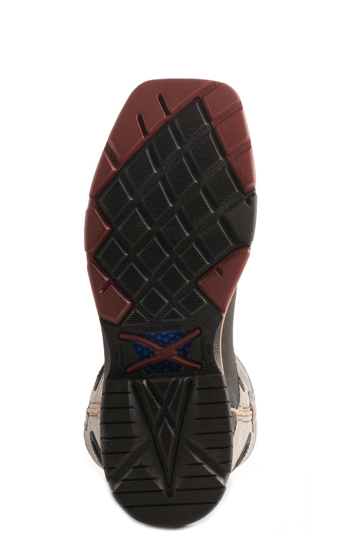 Twisted X Mens Charcoal and Gray Wide Square Composite Toe Work Boots - Image 1