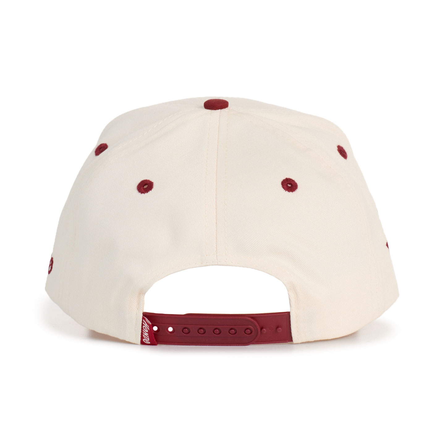Hondo Hat Co. Cream & Maroon Texas Curved Bill Cap - Image 1