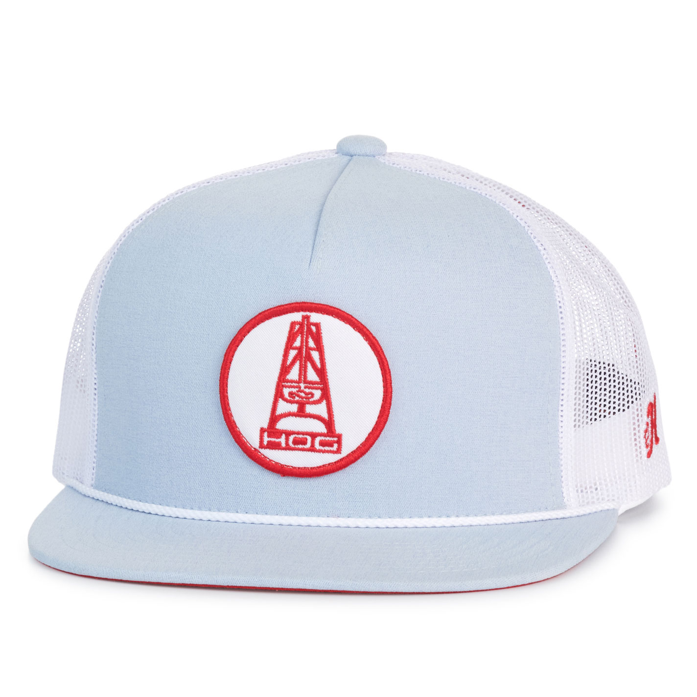 Hooey Men's Light Blue & White Oil-Rig Logo Patch Cap - Image 1