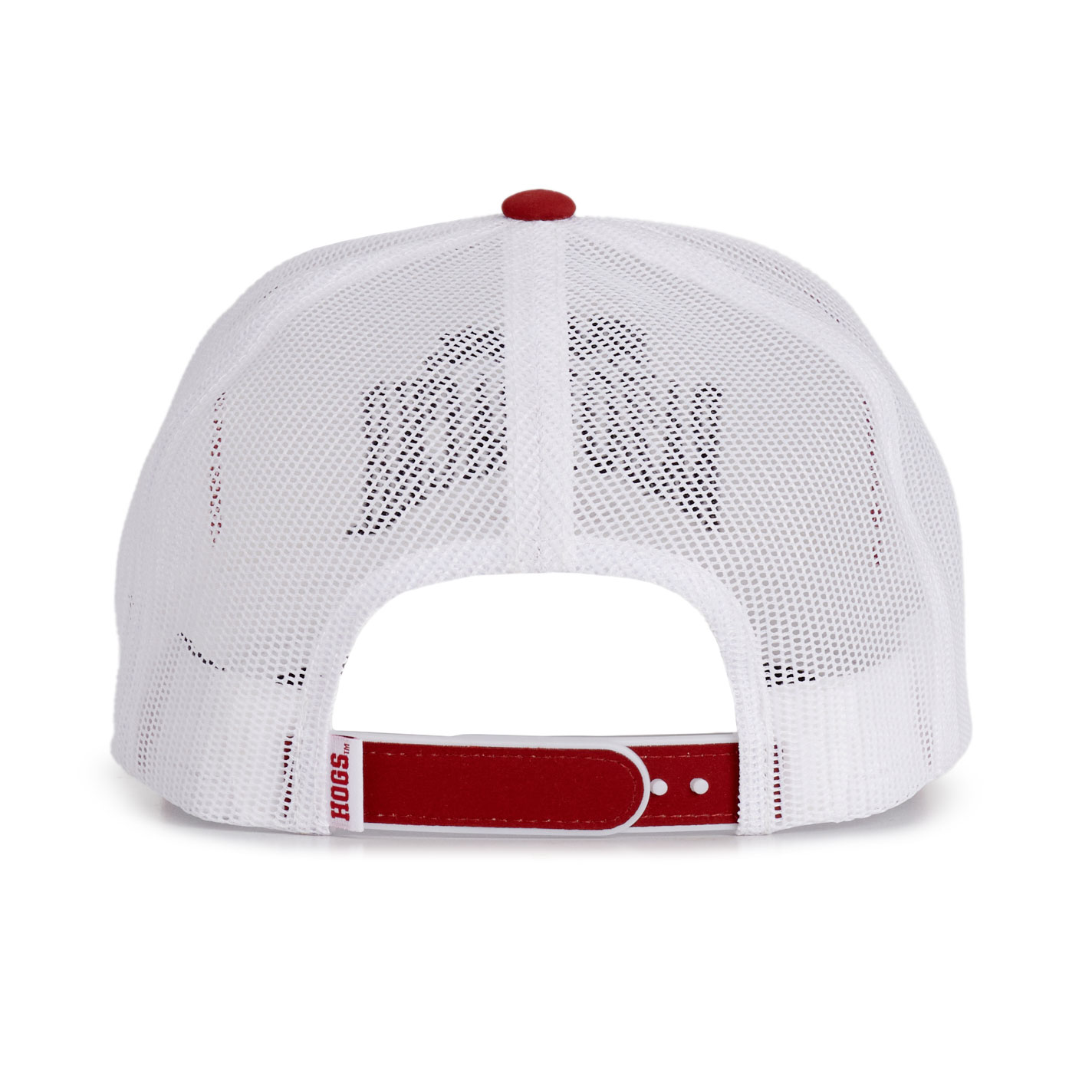 Hooey Collegiate Collection White & Red ARK Razorbacks Curved Bill Logo Cap - Image 1
