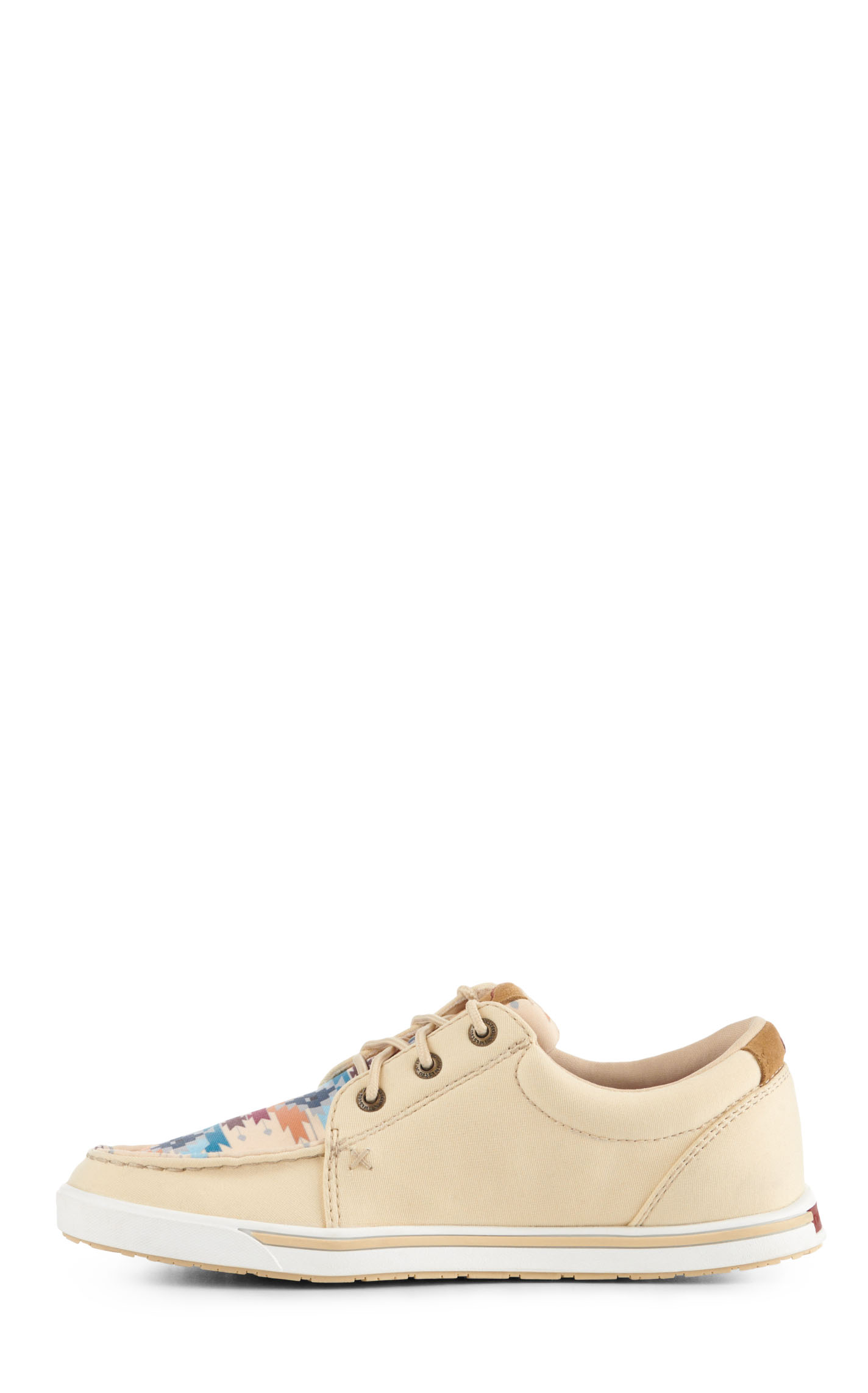 Twisted X Women's Kicks Wheat with Aztec Print Lace Up Casual Shoes - Image 1