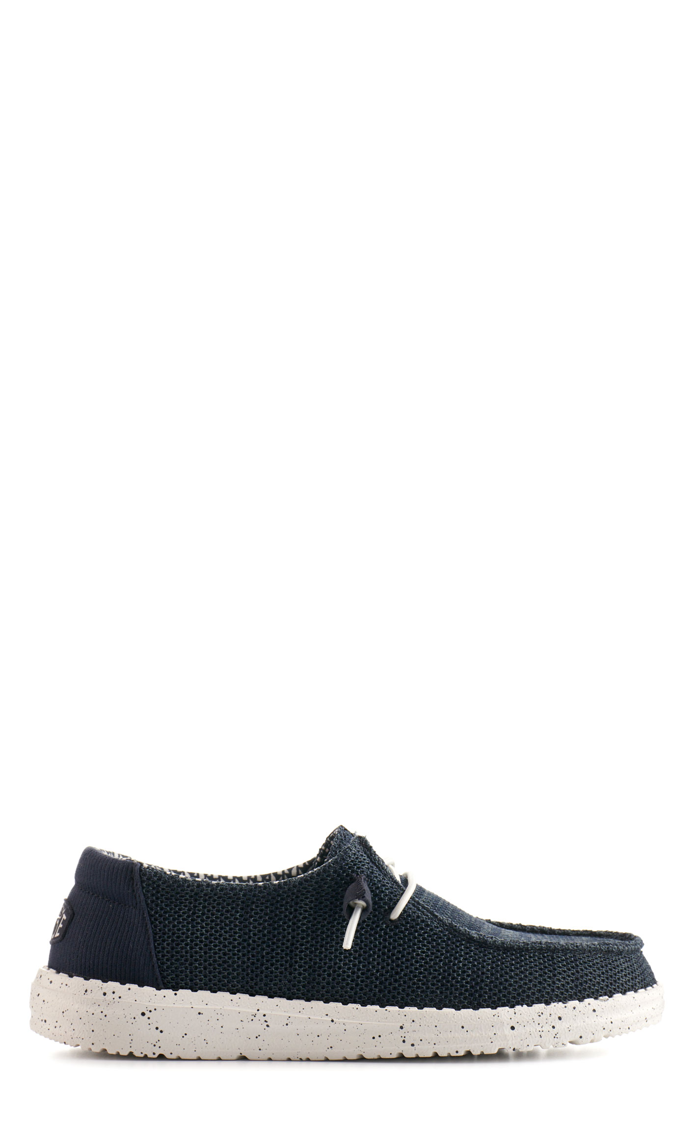Hey Dude Women's Wendy Stretch Mesh Navy Moc Toe Lace Up Casual Shoes - Image 1