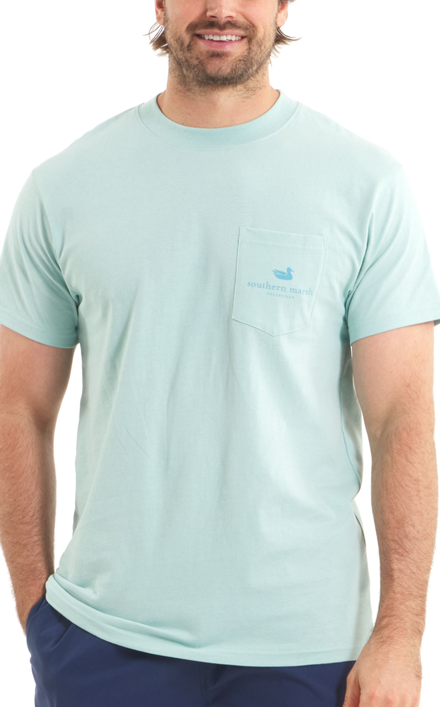 Southern Marsh Men's Seafoam Tail Time Graphic T-Shirt - Image 1