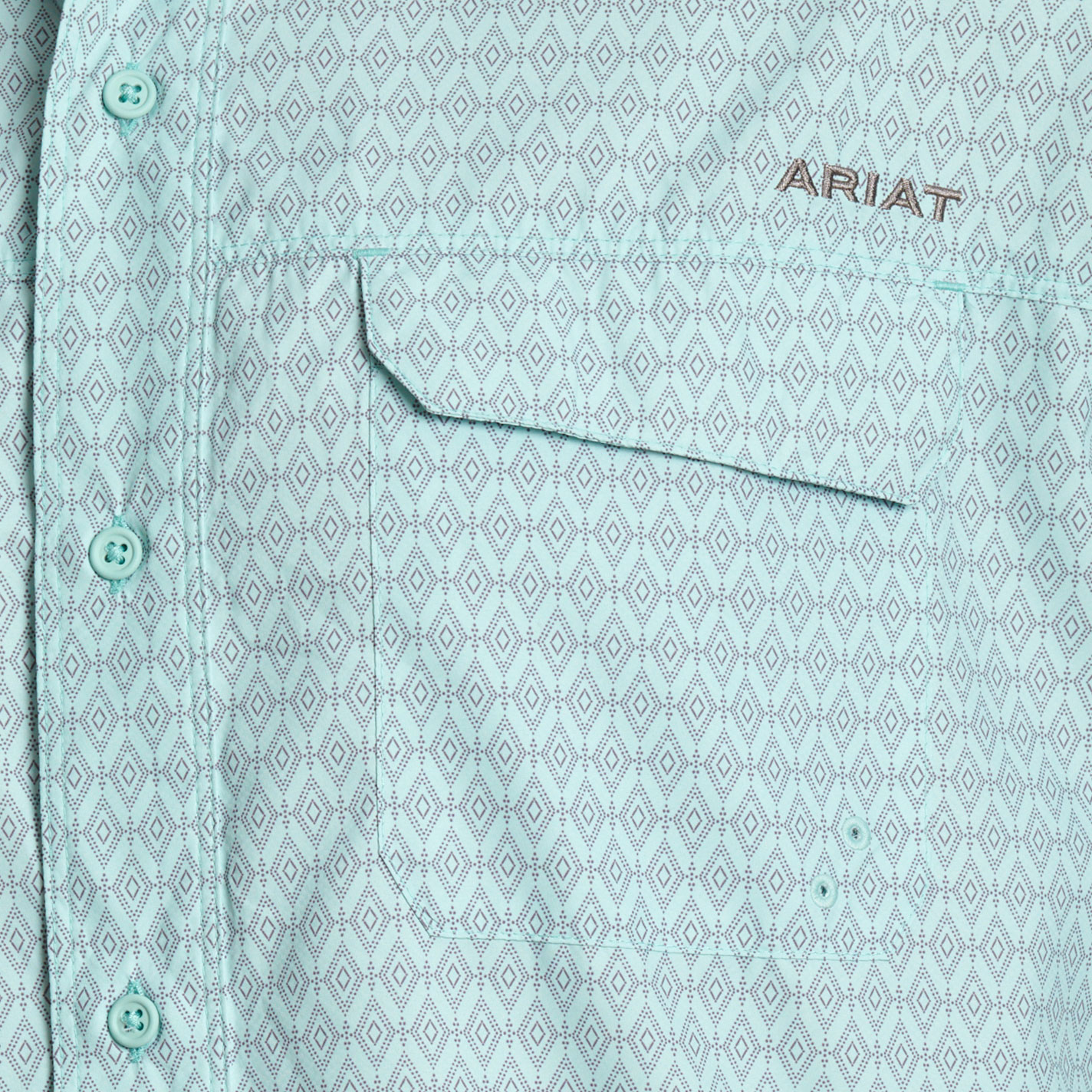 Ariat Men's VentTEK Aqua Geo Print Western Shirt - Image 1