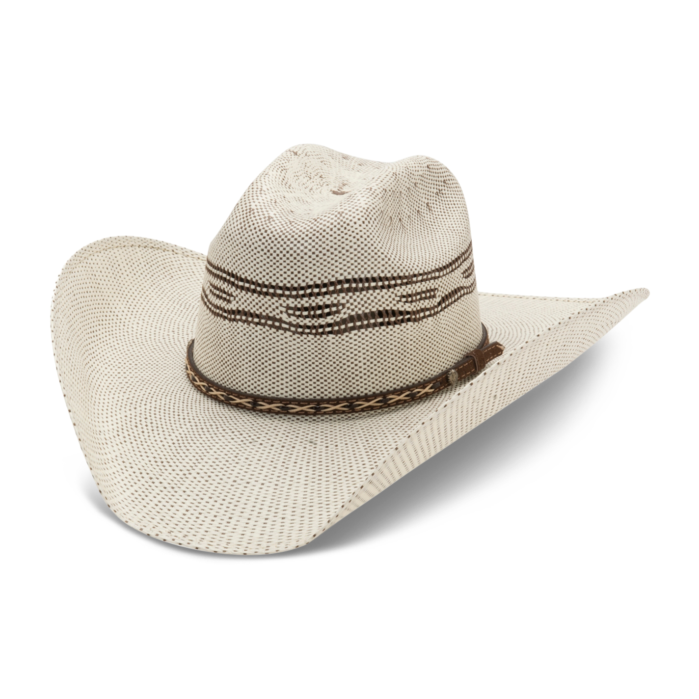 Cavender's 10X Two Tone Bangora Vented Crown Straw Cowboy Hat - Image 1