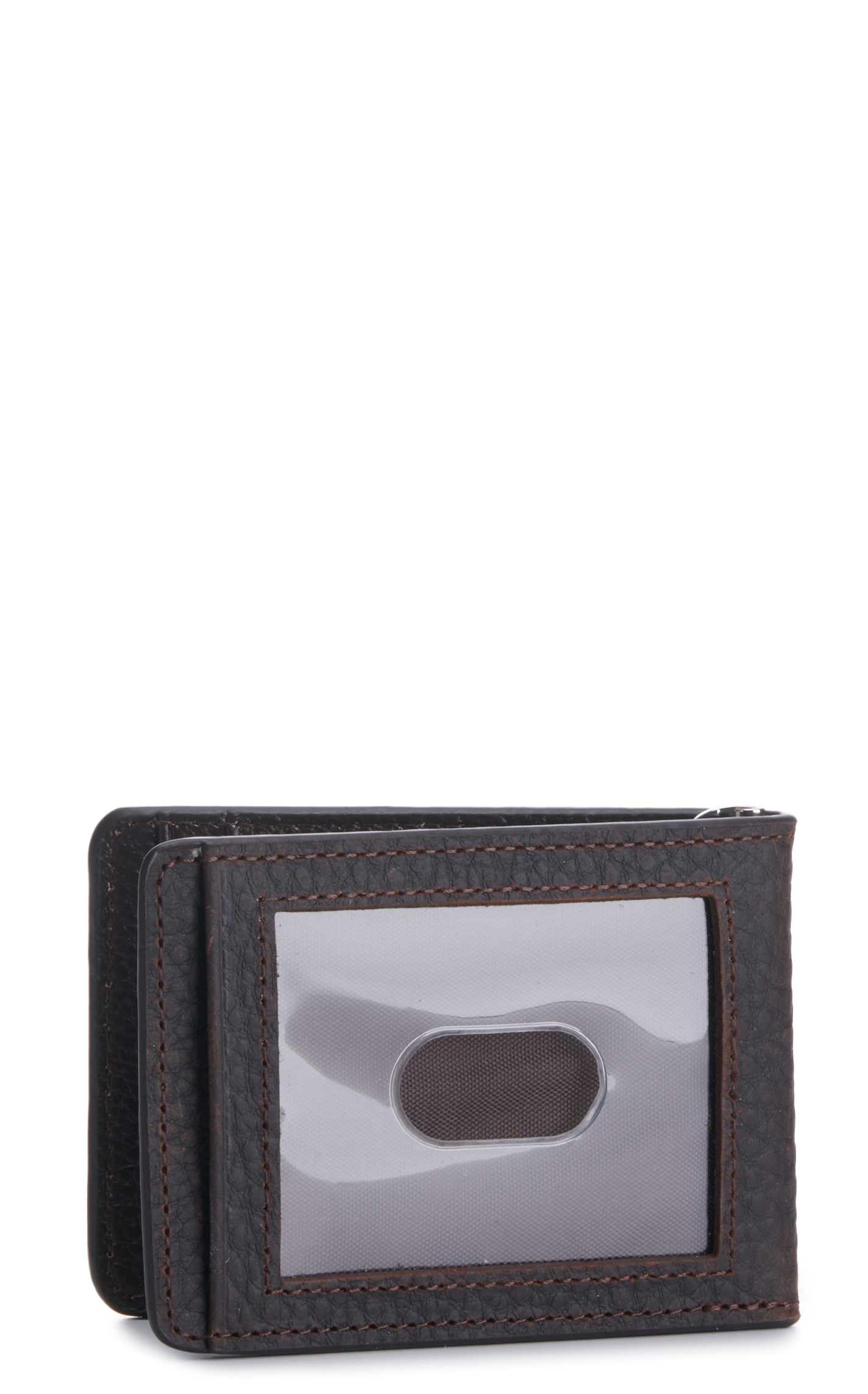 Ariat Men's Bi-Fold Leather Money Clip and Card Case Wallet - Image 1