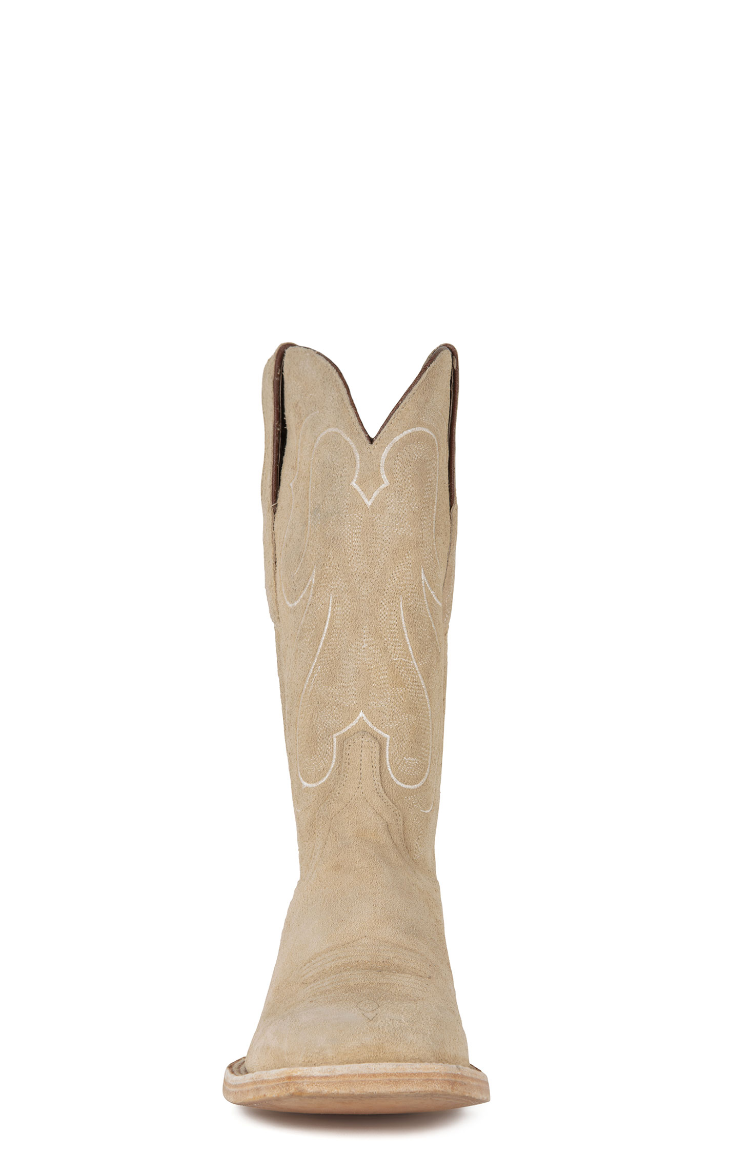 Resistol Men's Stonewash Sand Suede Wide Square Toe Cowboy Boots - Image 1