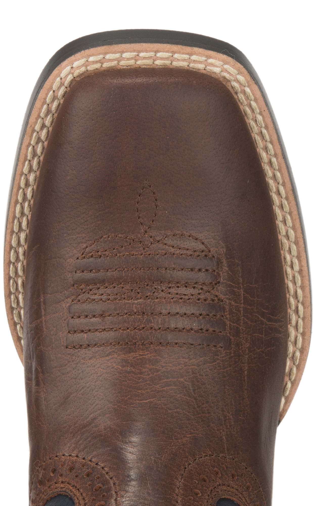 Ariat Kids Tycoon Brown with Arizona Sky Wide Square Toe Cowboy Boots - Image 1