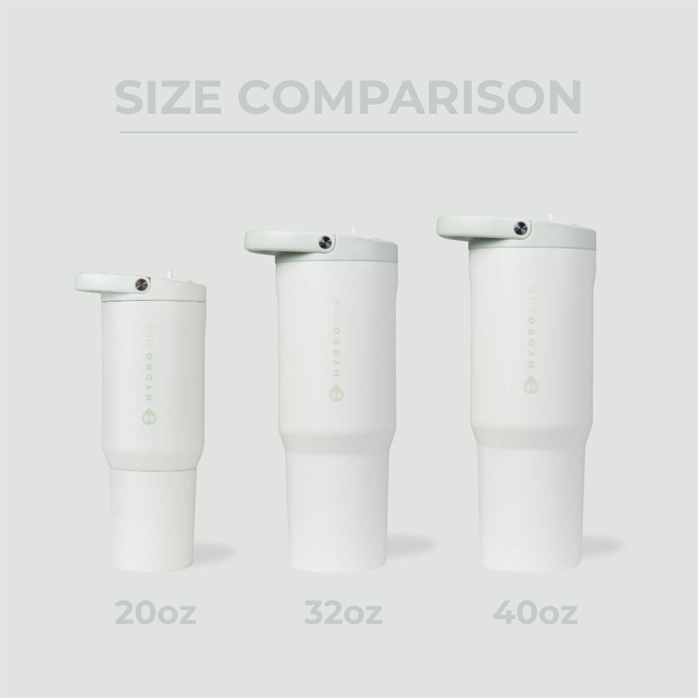 HydroJug White Beryl 20 oz Sport Insulated Bottle  - Image 1