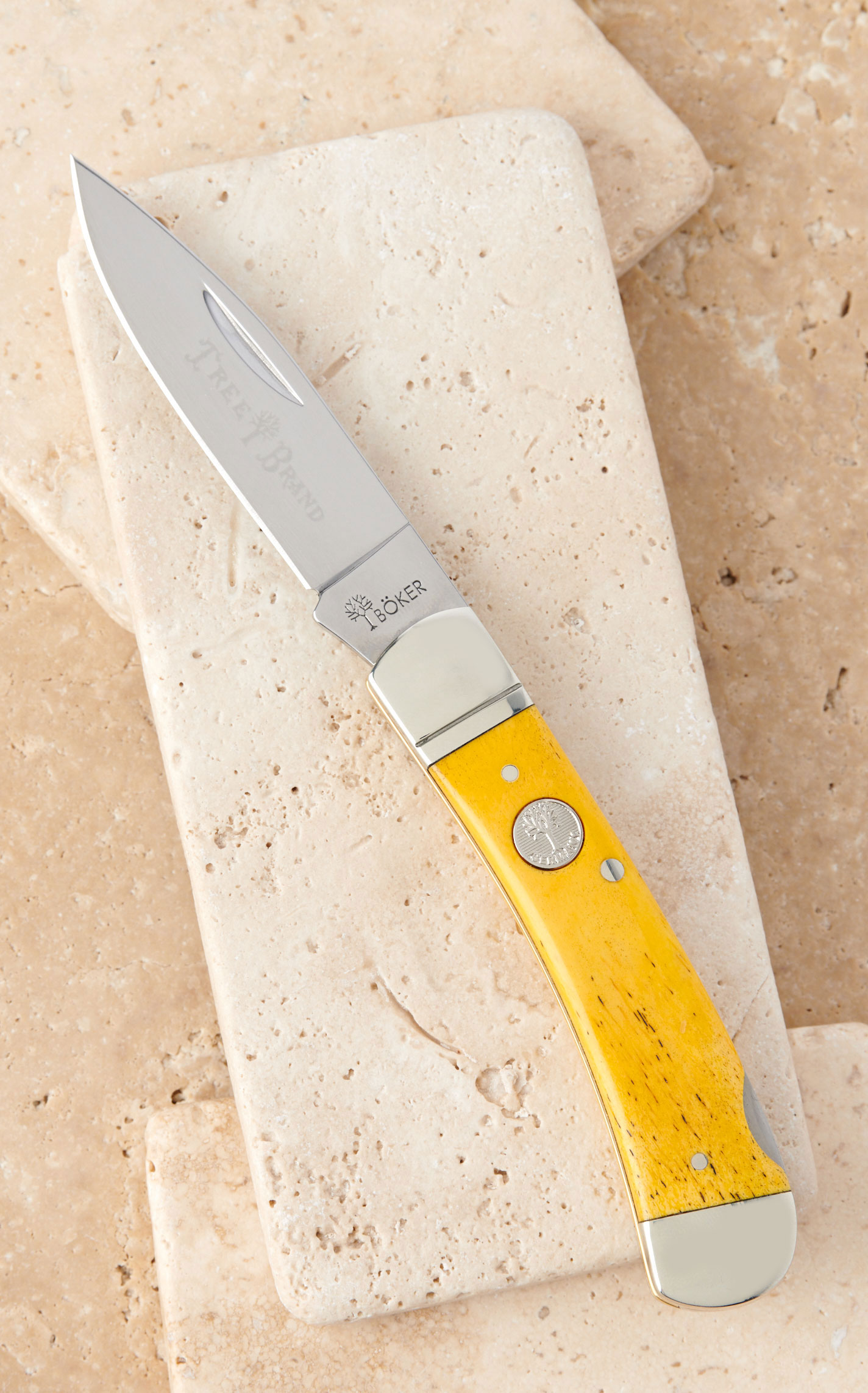 Tree Brand by Boker Traditional Series Yellow Bone Handle Pocket Knife - Image 3