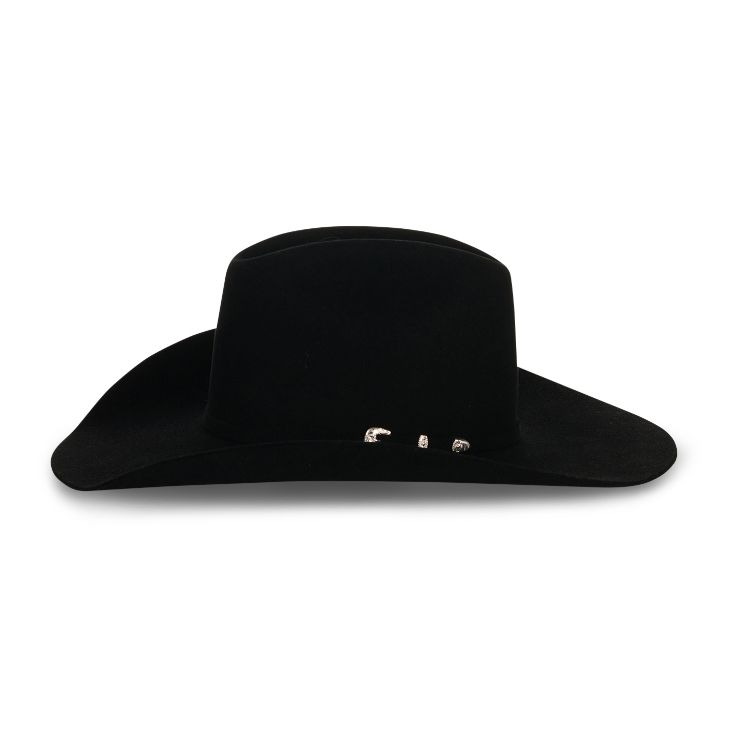 Resistol Wilderness 6X Black Cattleman's Crown Felt Cowboy Hat - Image 1