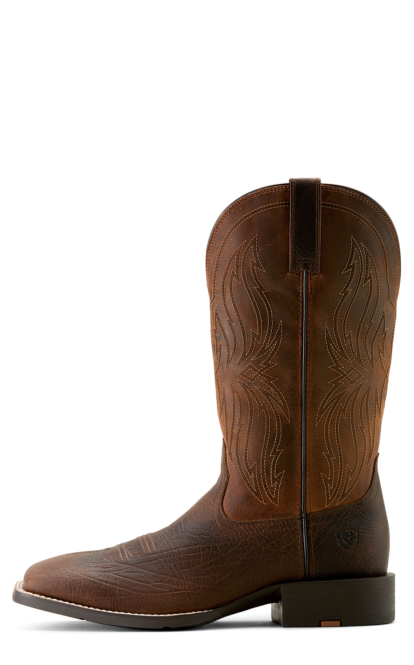 Ariat Men's Toffee Hippo Sport Rustler Wide Square Toe Boots - Image 1