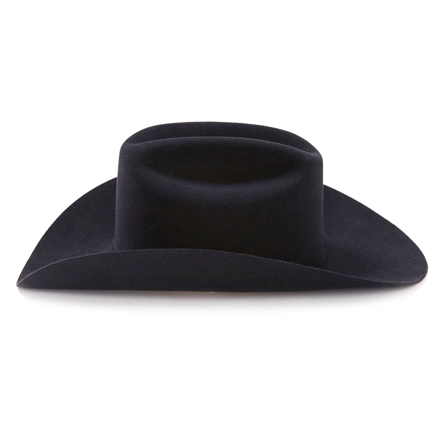Stetson El Patron 30X Black Felt Cattleman's Crown Cowboy Hat - Image 1