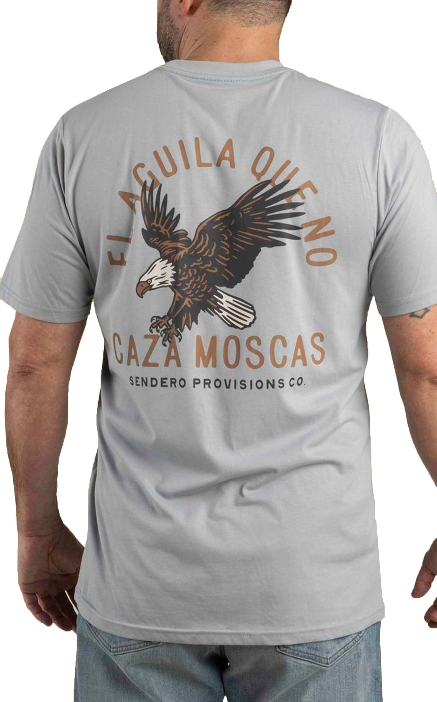 Sendero Provisions Co Men's Sky Blue Eagle Graphic T-Shirt - Image 1