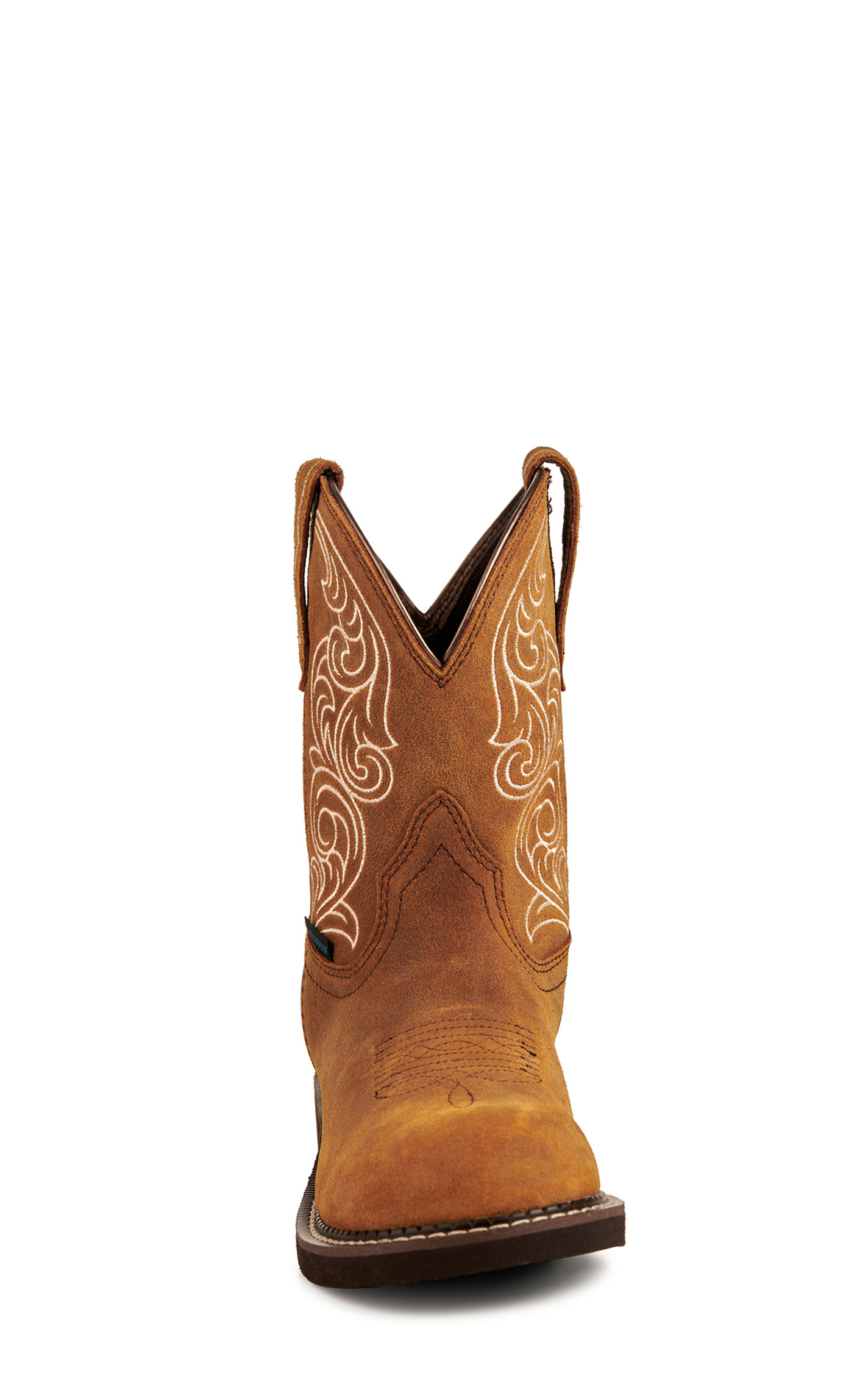 Ariat Women's Fatbaby Heritage H2O Ginger Spice Brown Waterproof Crepe Round Toe Cowboy Boot - Image 1