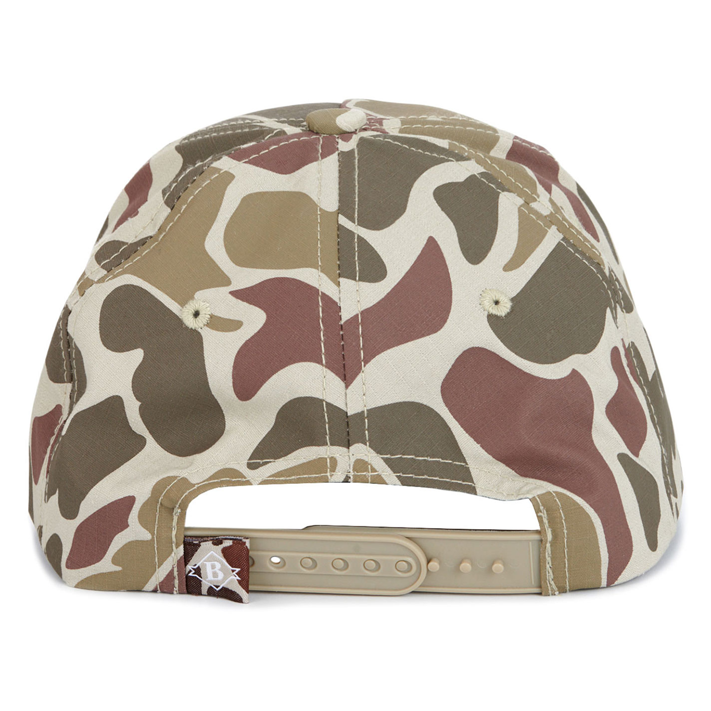 Burlebo Men's Camo with Gray Logo Patch Cap - Image 1