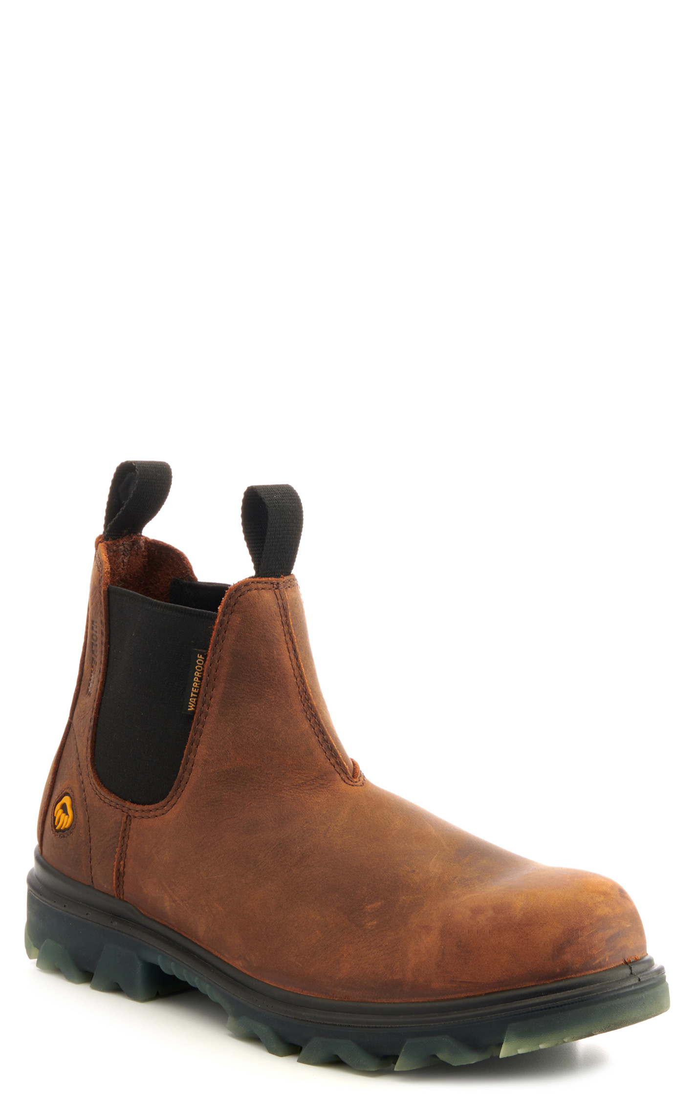 Wolverine Men's I-90 EPX Romeo CarbonMax Brown Waterproof Round Composite Toe Chelsea Work Boots - Image 1