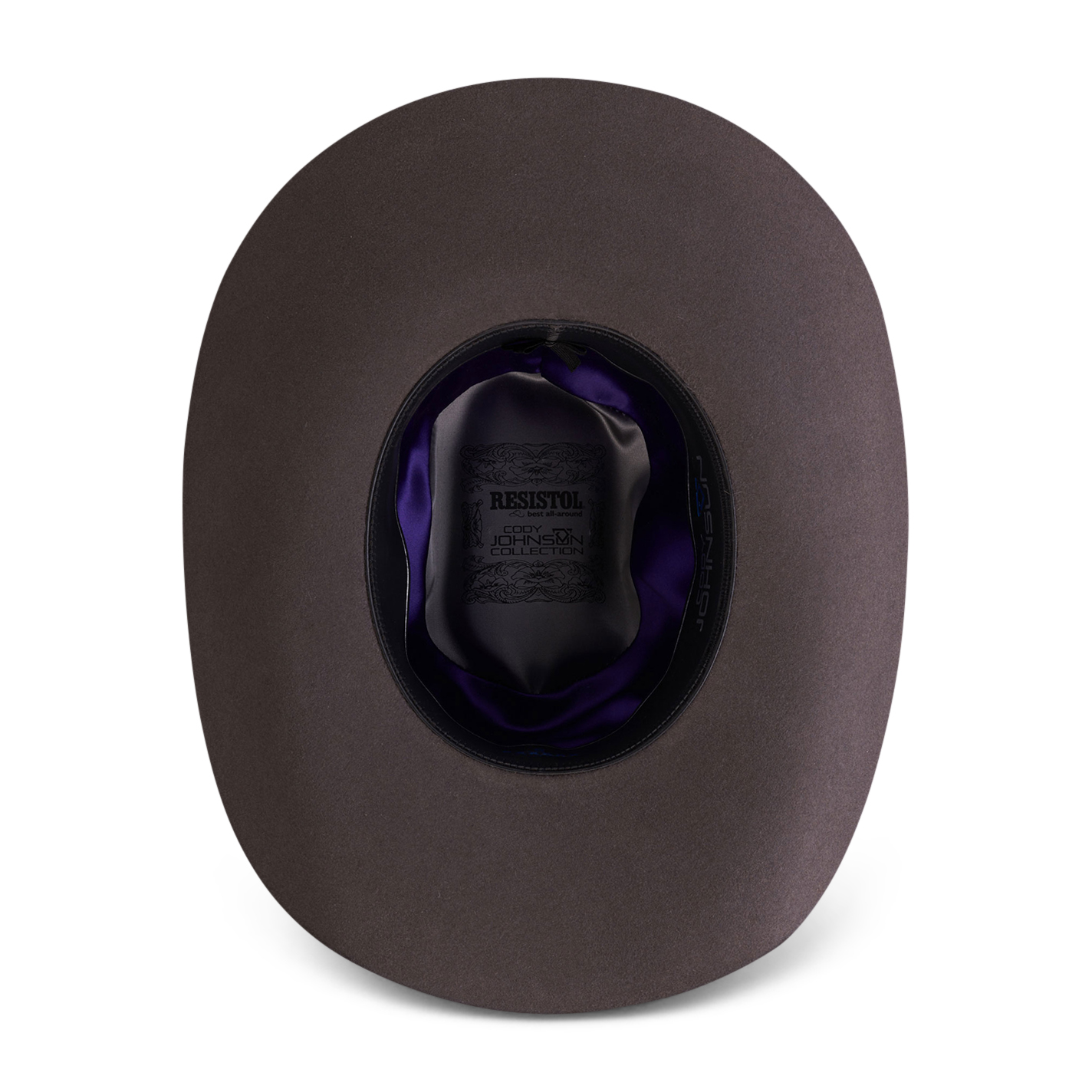 Resistol 6X Cody Johnson Collection The SP Granite Gray Brick Crown Felt Cowboy Hat - Image 1