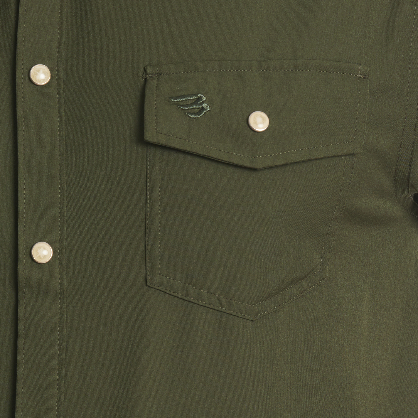 Burlebo Men's Performance Mallard Green Western Shirt - Image 1