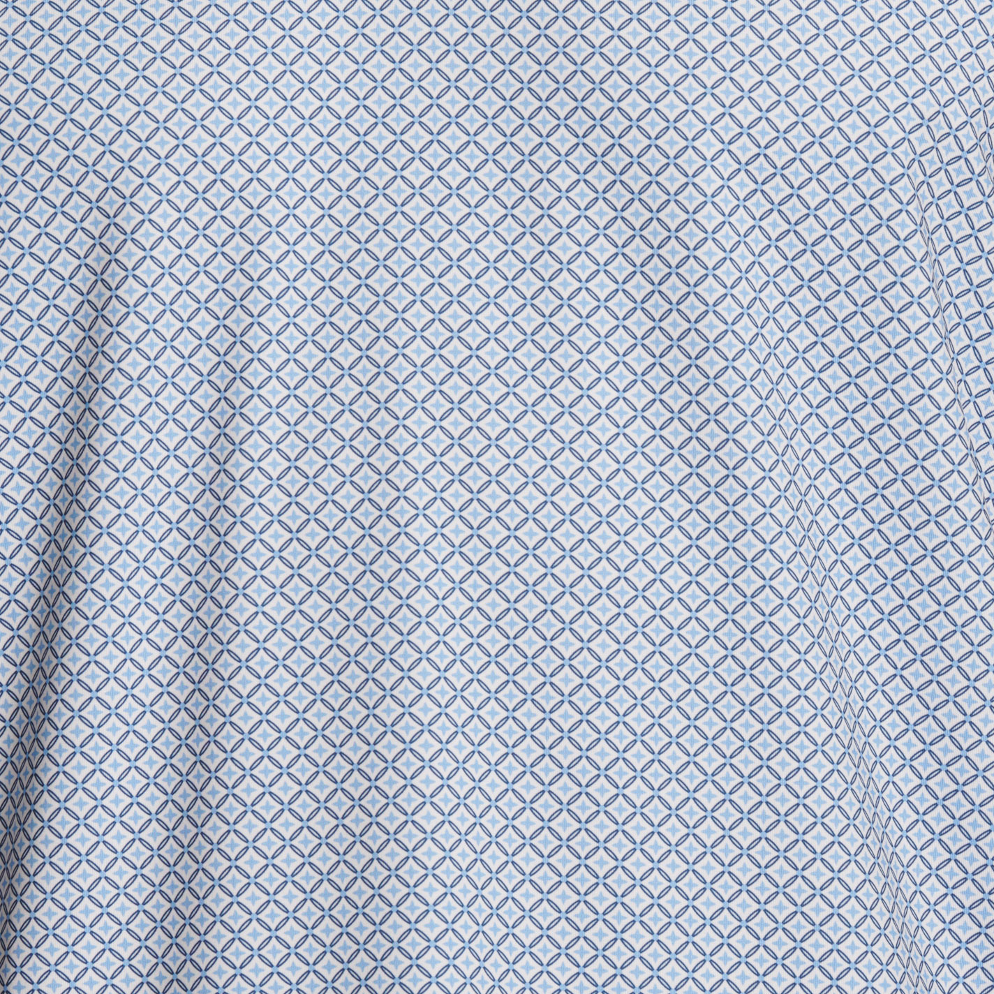 Rafter C Men's Blue Geo Print Polo Shirt - Image 1