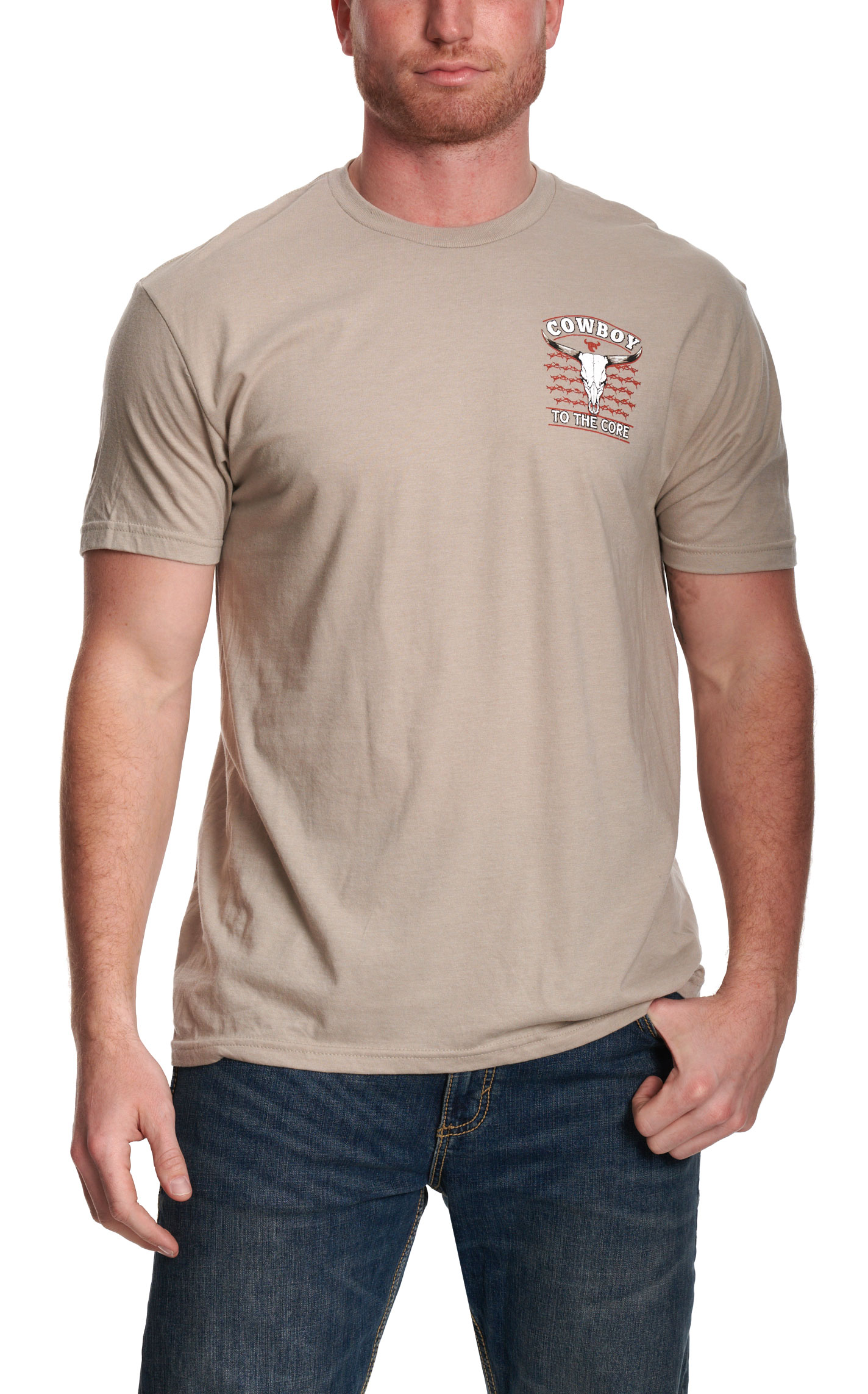 Cowboy Hardware Men's Sand Cowboy to Core Graphic T-Shirt - Image 1