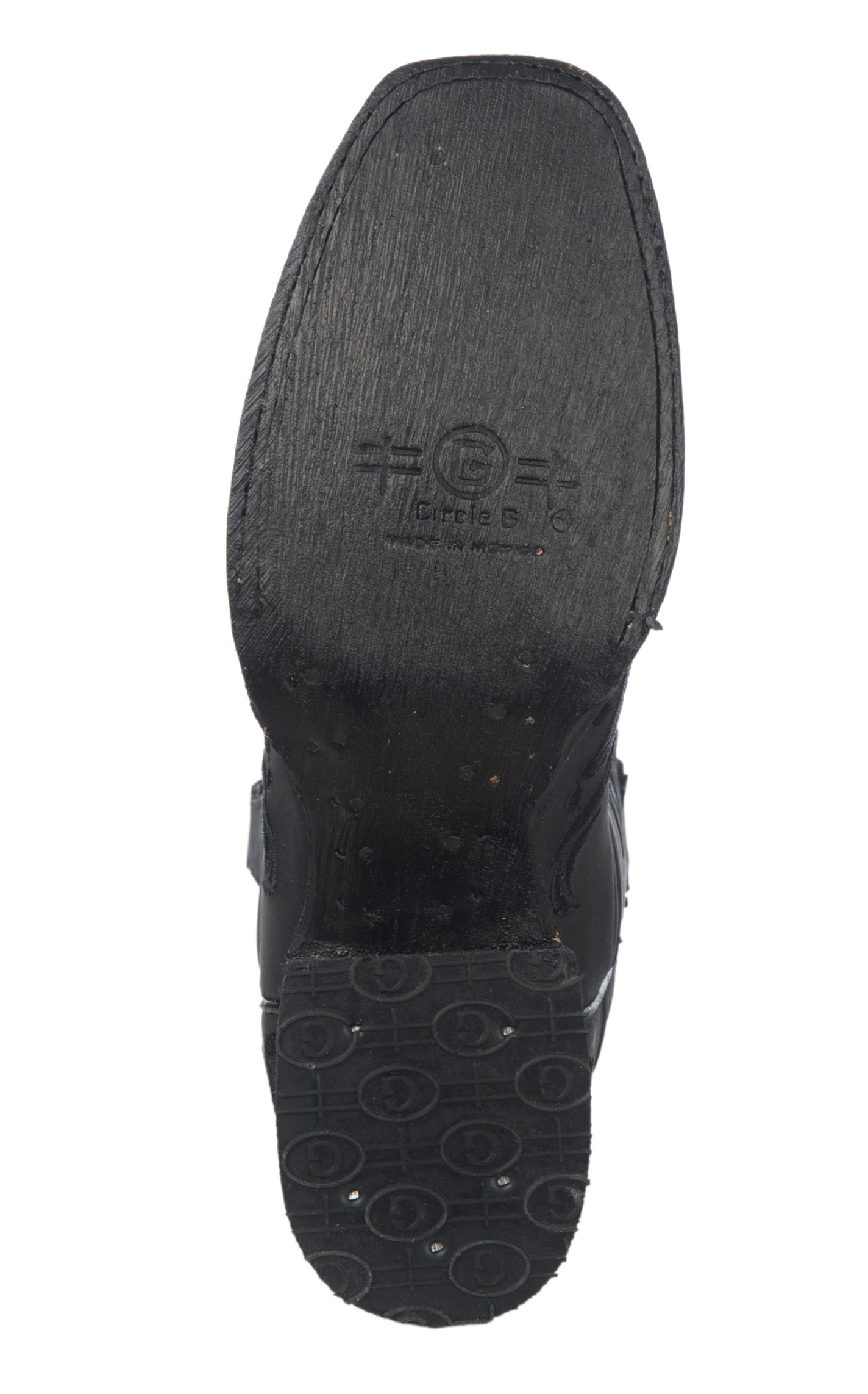 Circle G by Corral Women's Black with Black Filigree Embroidery Square Toe Cowboy Boot - Image 1