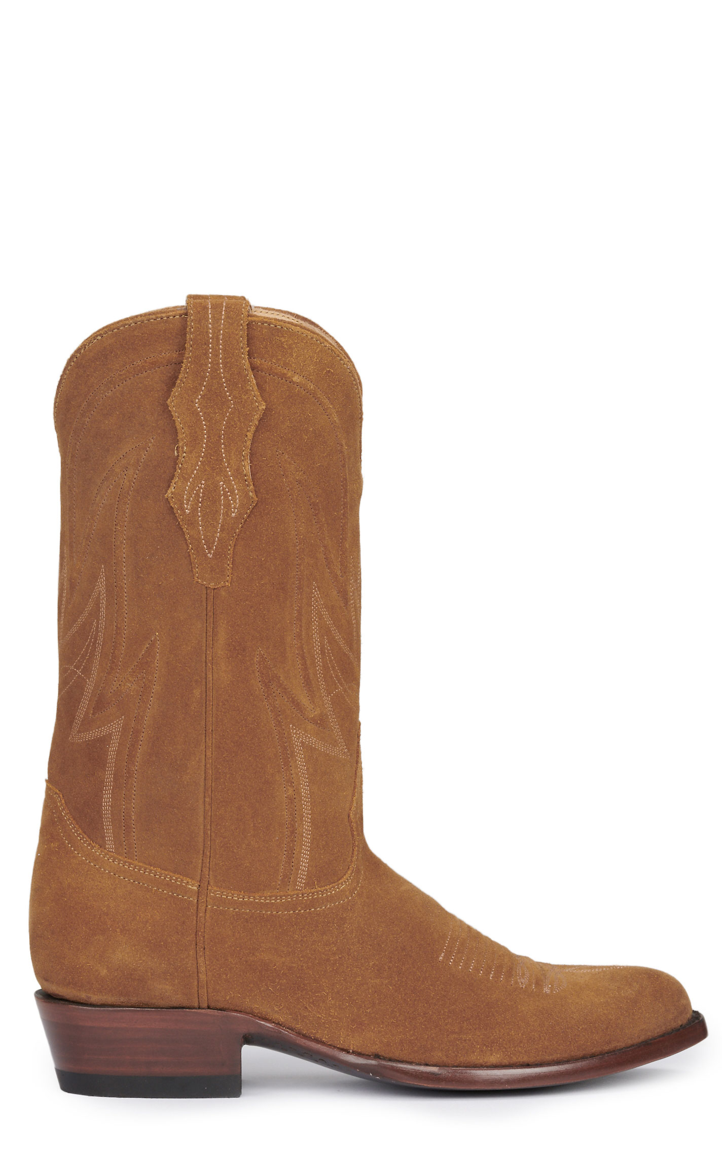 JRC & Sons Men's Colton Water Resistant Suede Leather Round Toe Cowboy Boot in Tan - Image 1