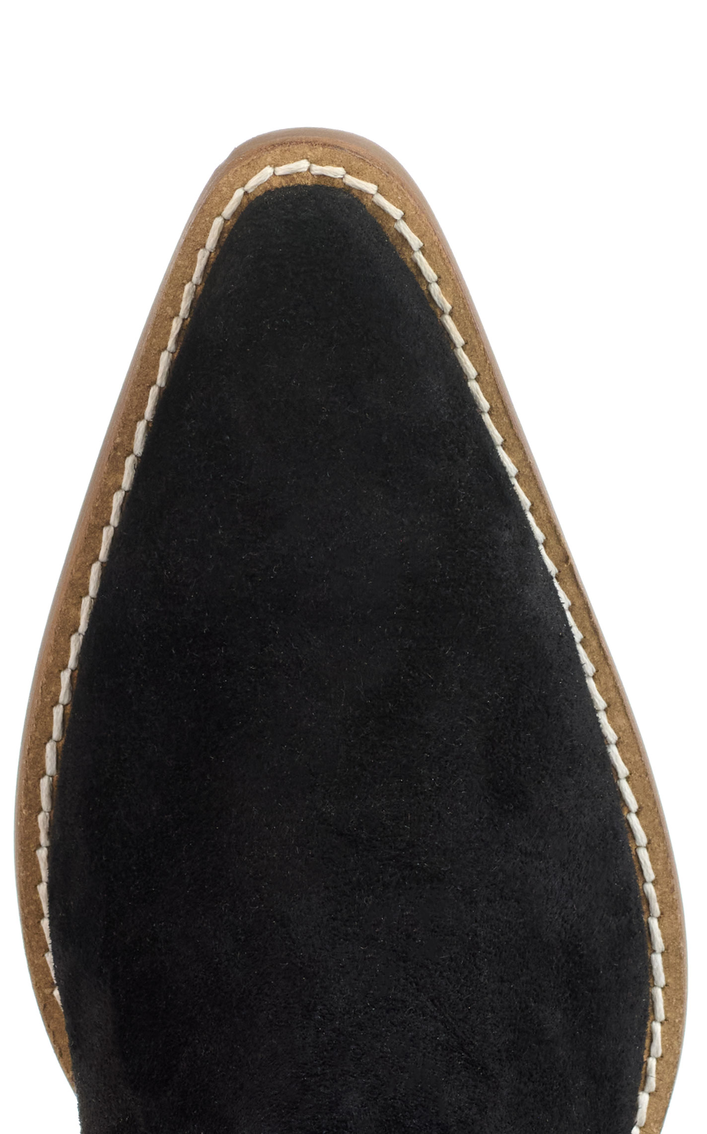Dingo Women's Bandelera Black Suede Snip Toe Tall Cowboy Boots - Image 1