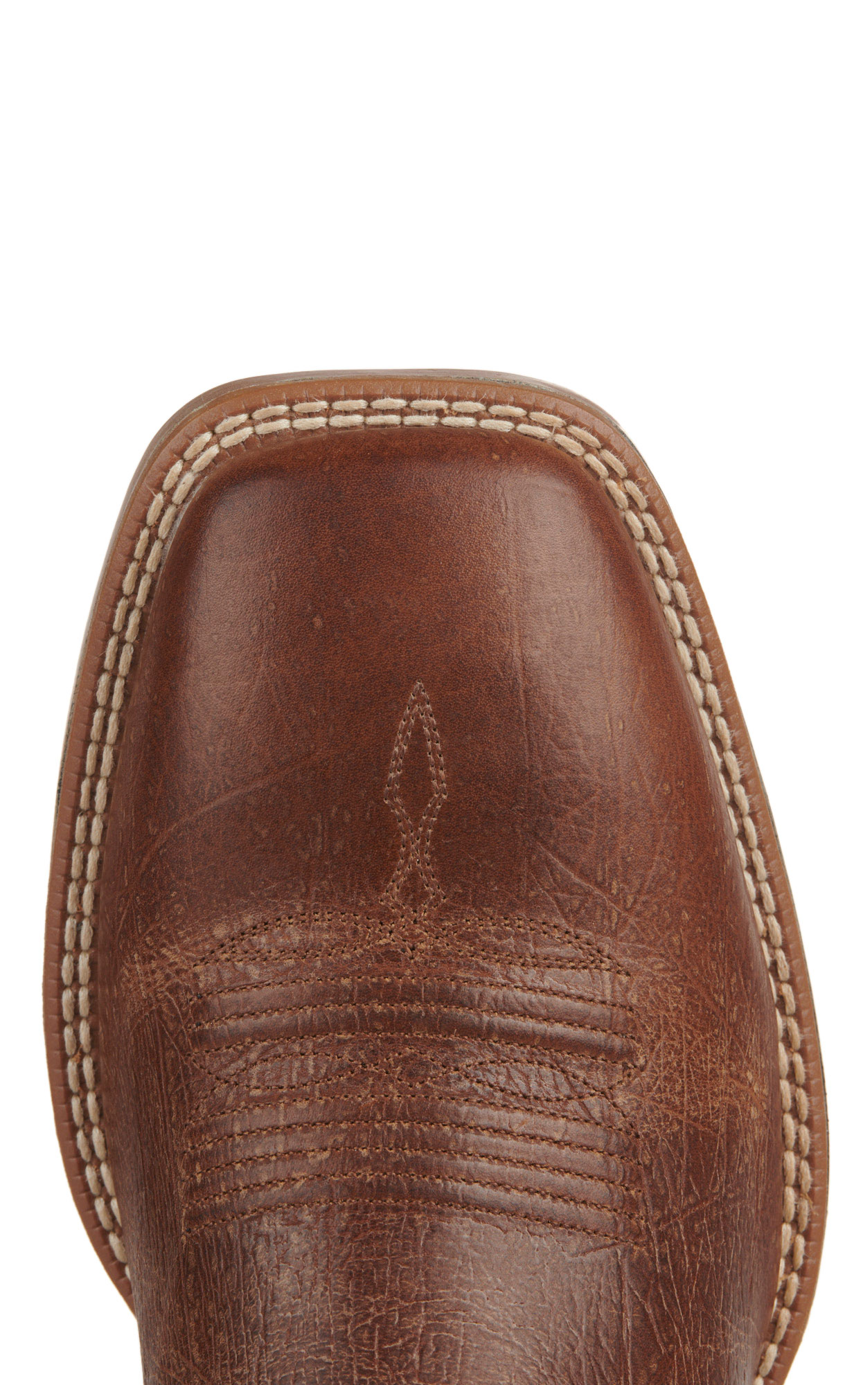 Ariat Men's Granger Ultra Brown and Dark Green Bantamweight Wide Square Toe Cowboy Boots - Image 1