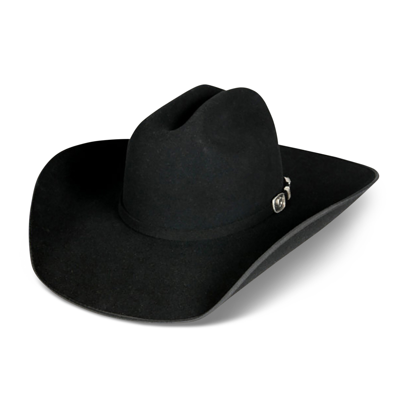 Resistol 4X Horseshoe Black Bound Edge Wool Cowboy Hat - Image 1