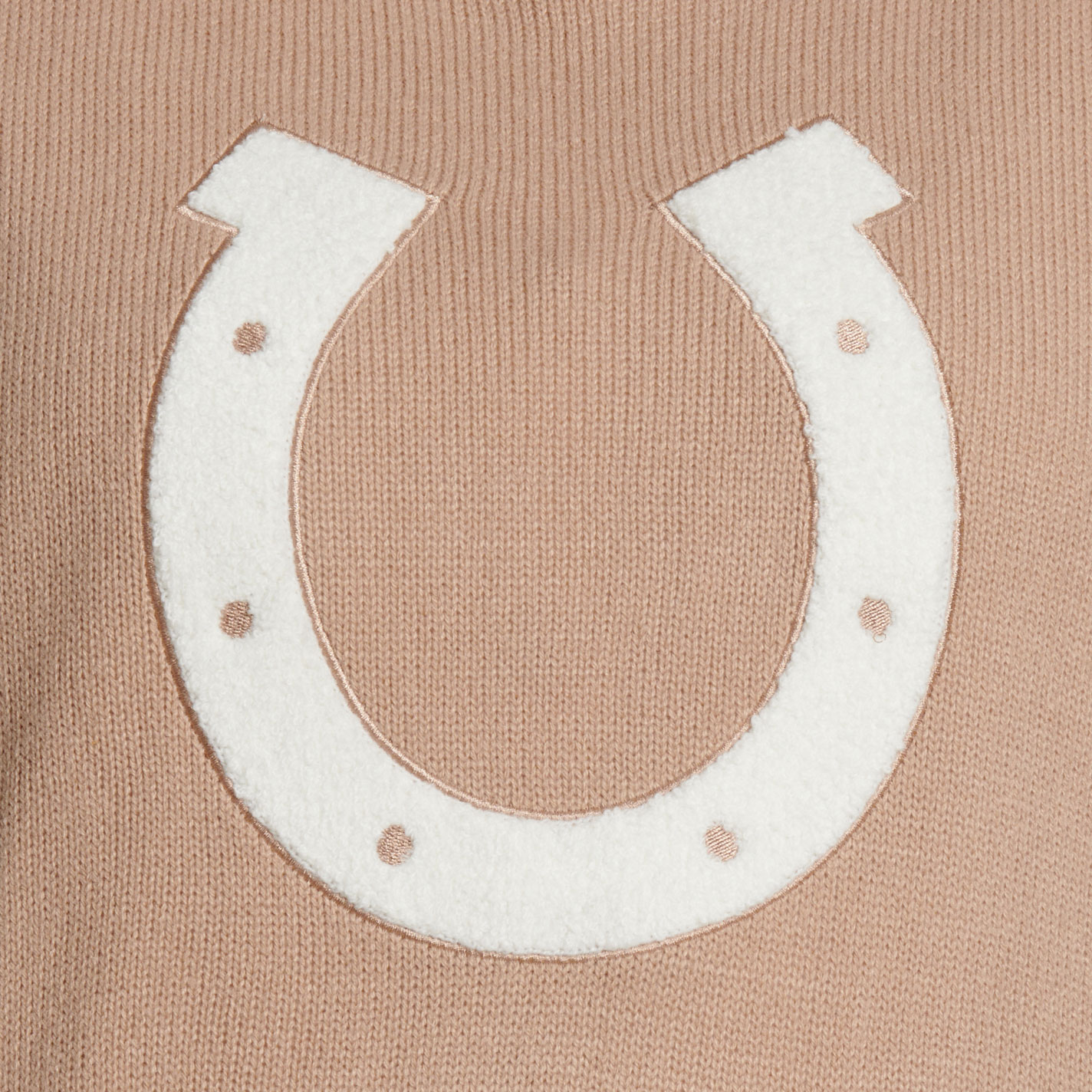 Rockin' C Women's Cream Horseshoe Print Sweater Vest - Image 1