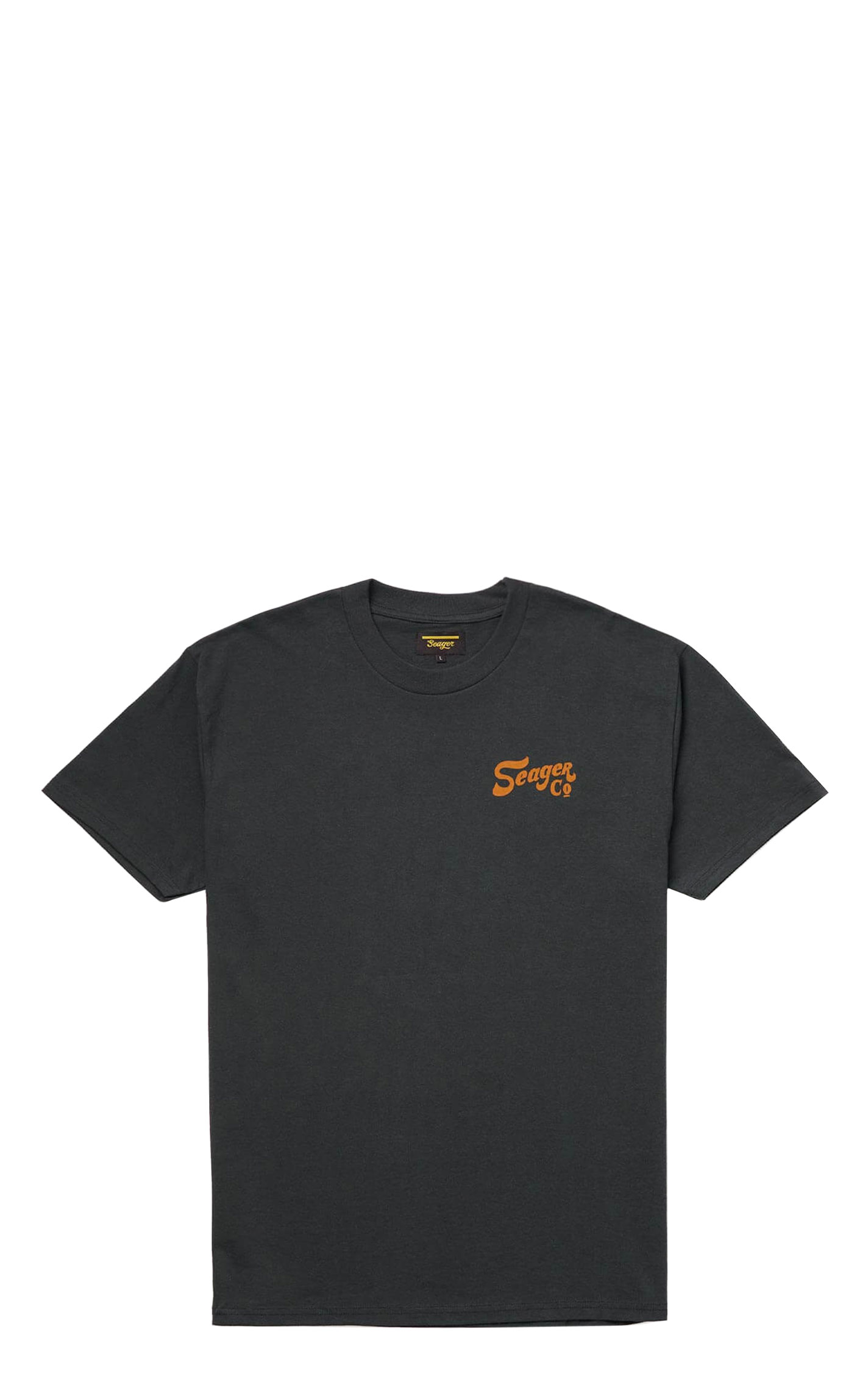 Seager Men's Lonesome Black Graphic T-Shirt - Image 1