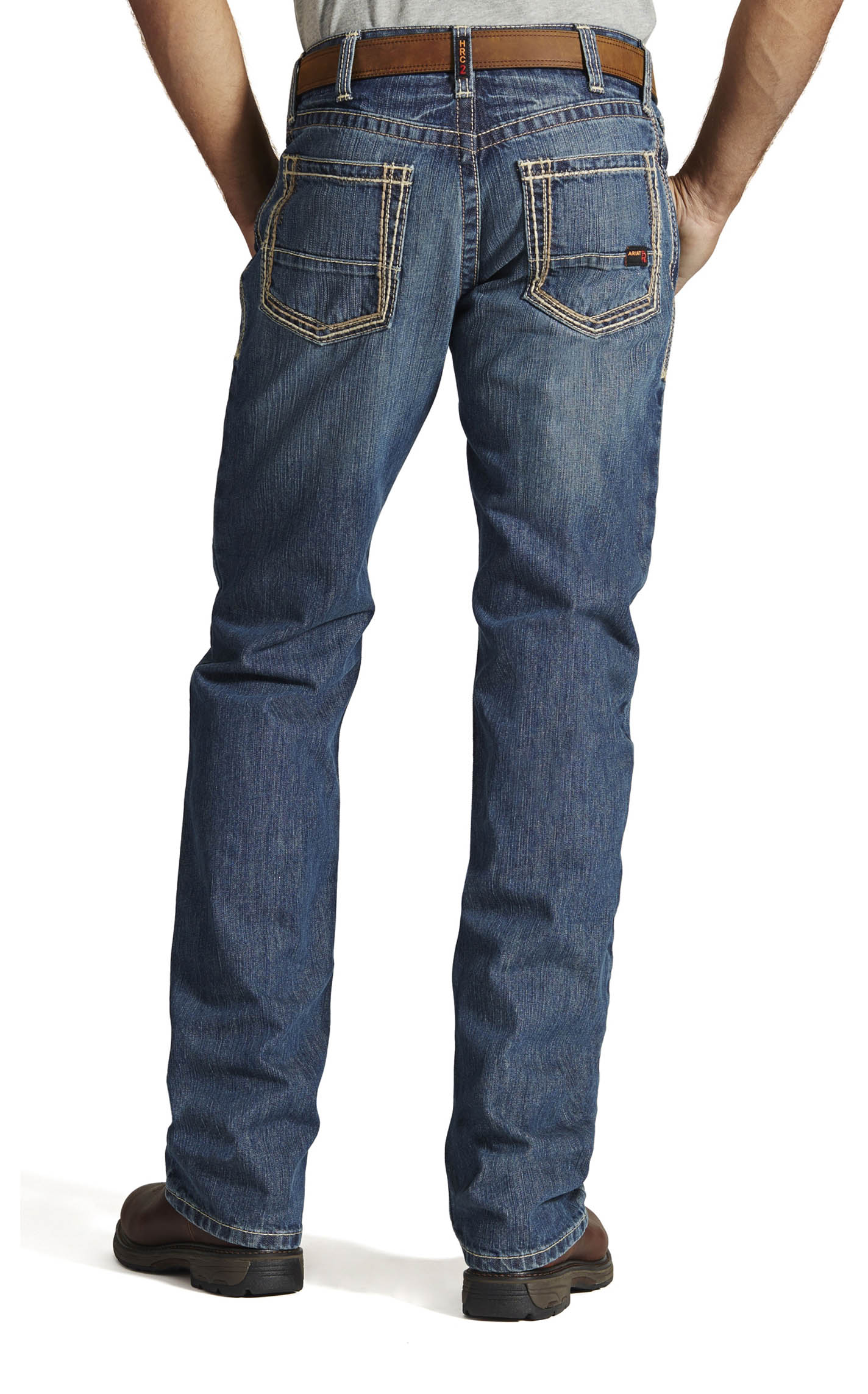 Ariat Men's M4 Clay Low Rise Boot Cut FR Work Jeans - Big & Tall - Image 1