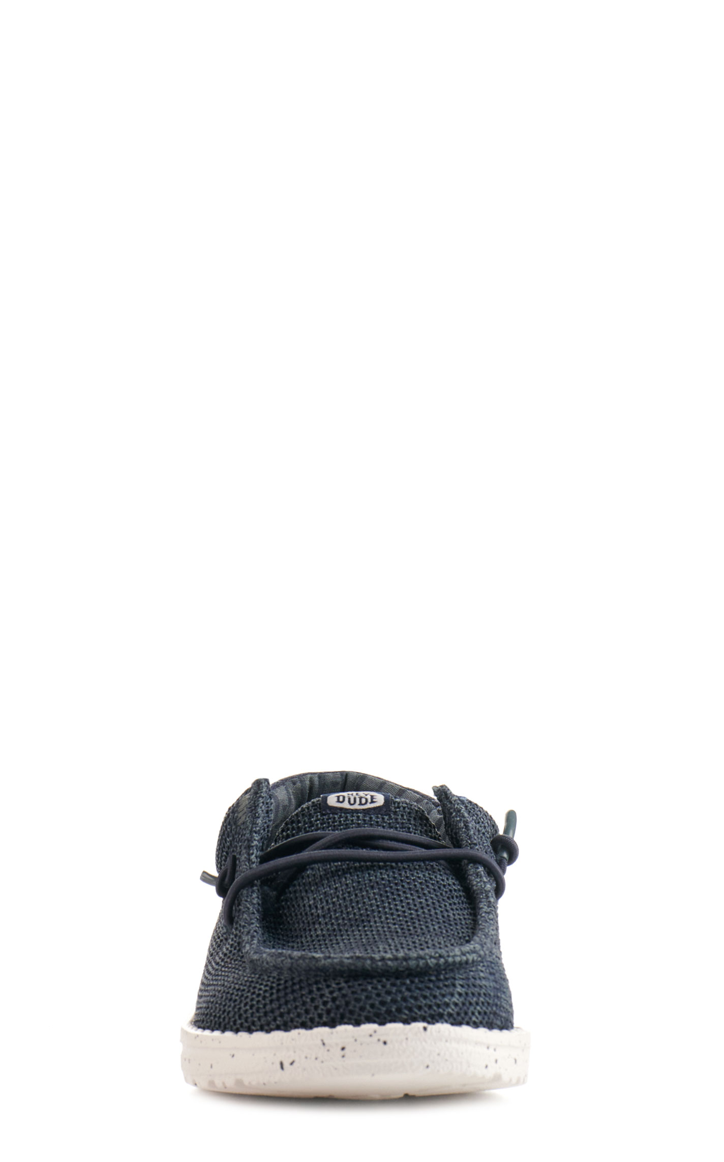 Hey Dude Kids' Wally Stretch Sox Navy Moc Toe Casual Shoes - Image 1