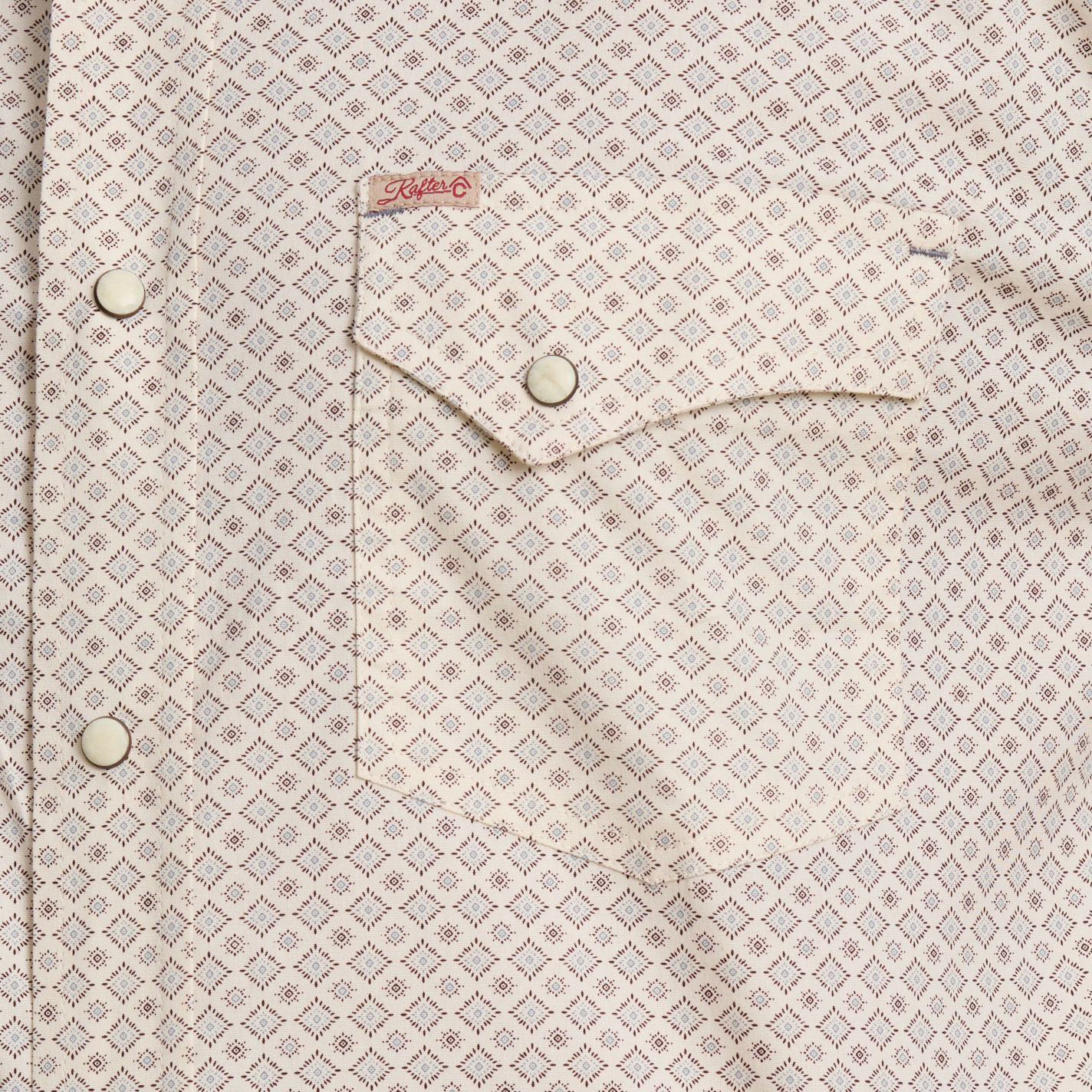 Rafter C Men's ProFlex45 Blue & White Paisley Western Shirt - Image 1