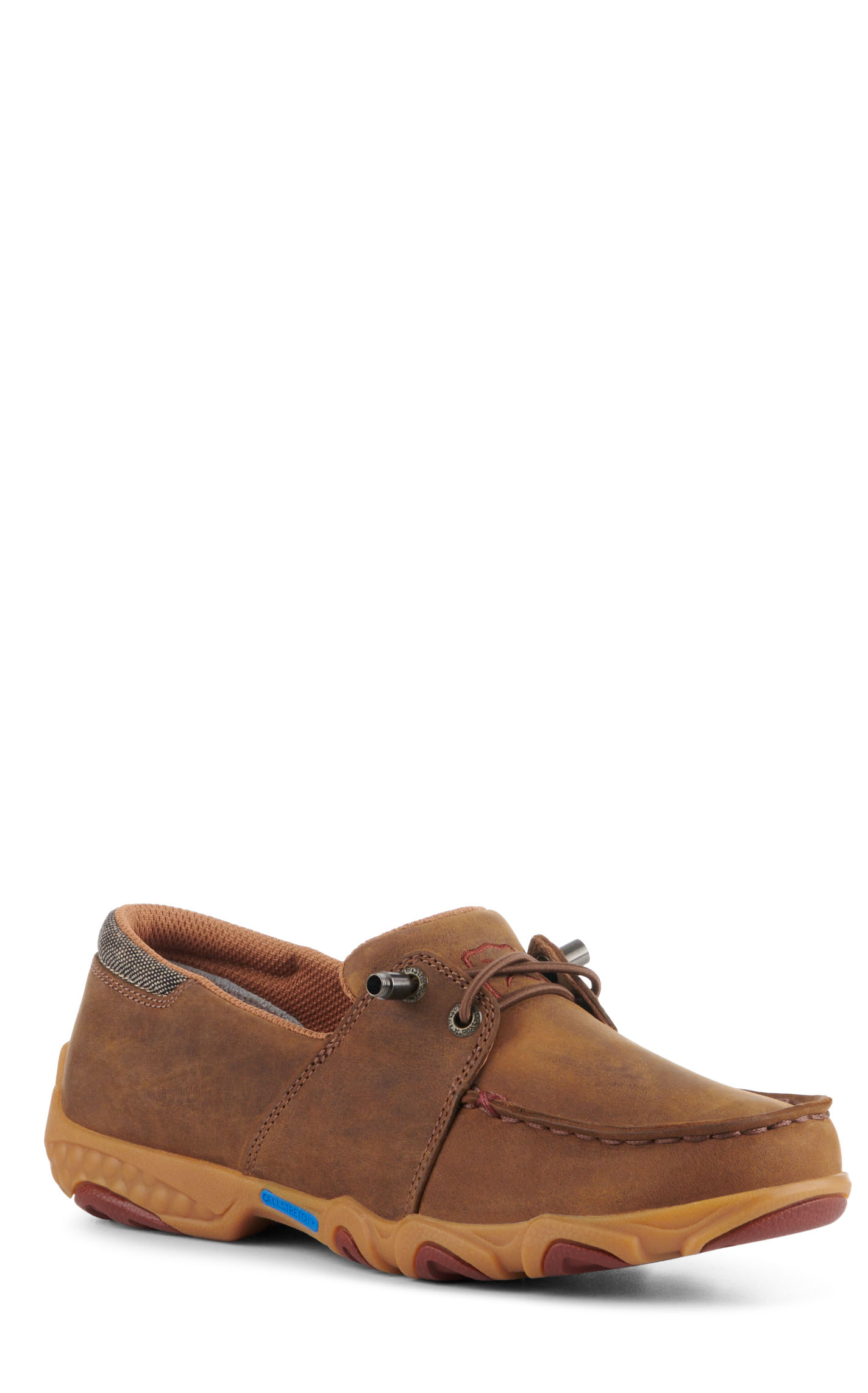 Twisted X Women's Pecan and Eco Dust Cell Stretch Moc Toe Casual Shoes - Image 1