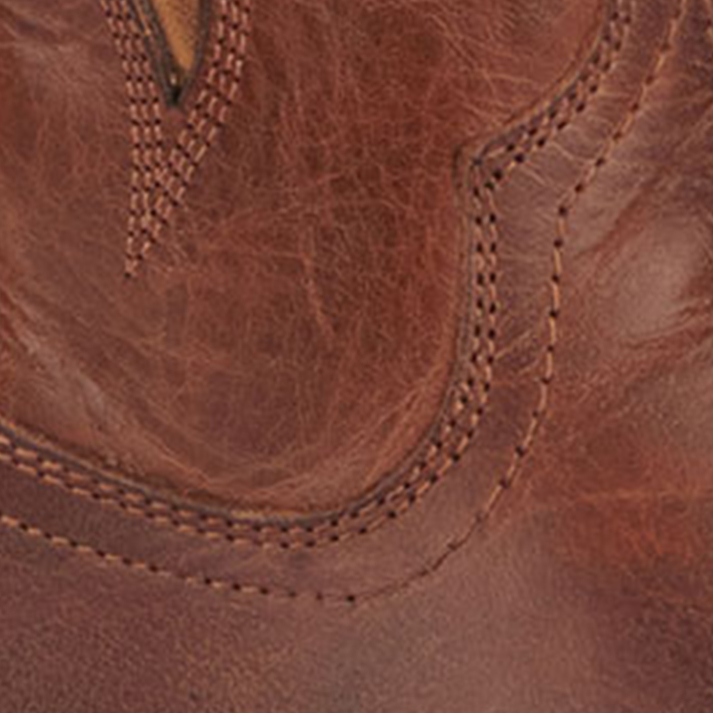 Ariat Women's Saylor Brown with Gold Inlay StretchFit R-Toe Cowboy Boots - Image 1