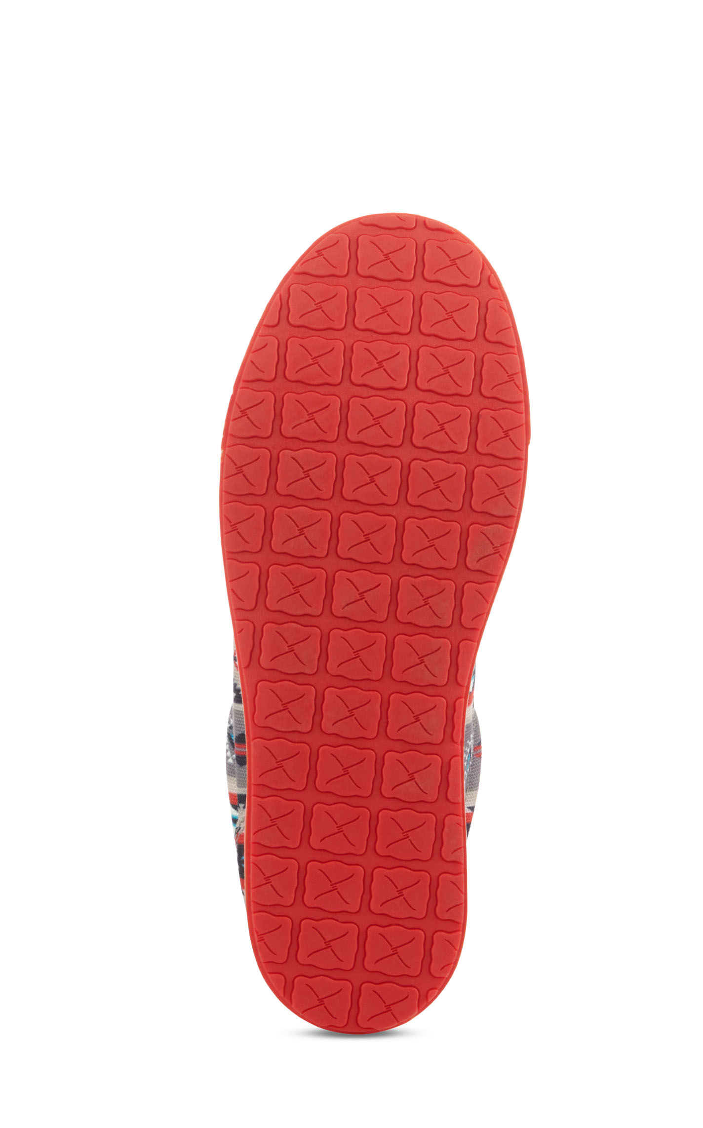 Twisted X Women's Kicks Red and Gray Aztec Print Lace Up Casual Shoes - Image 1