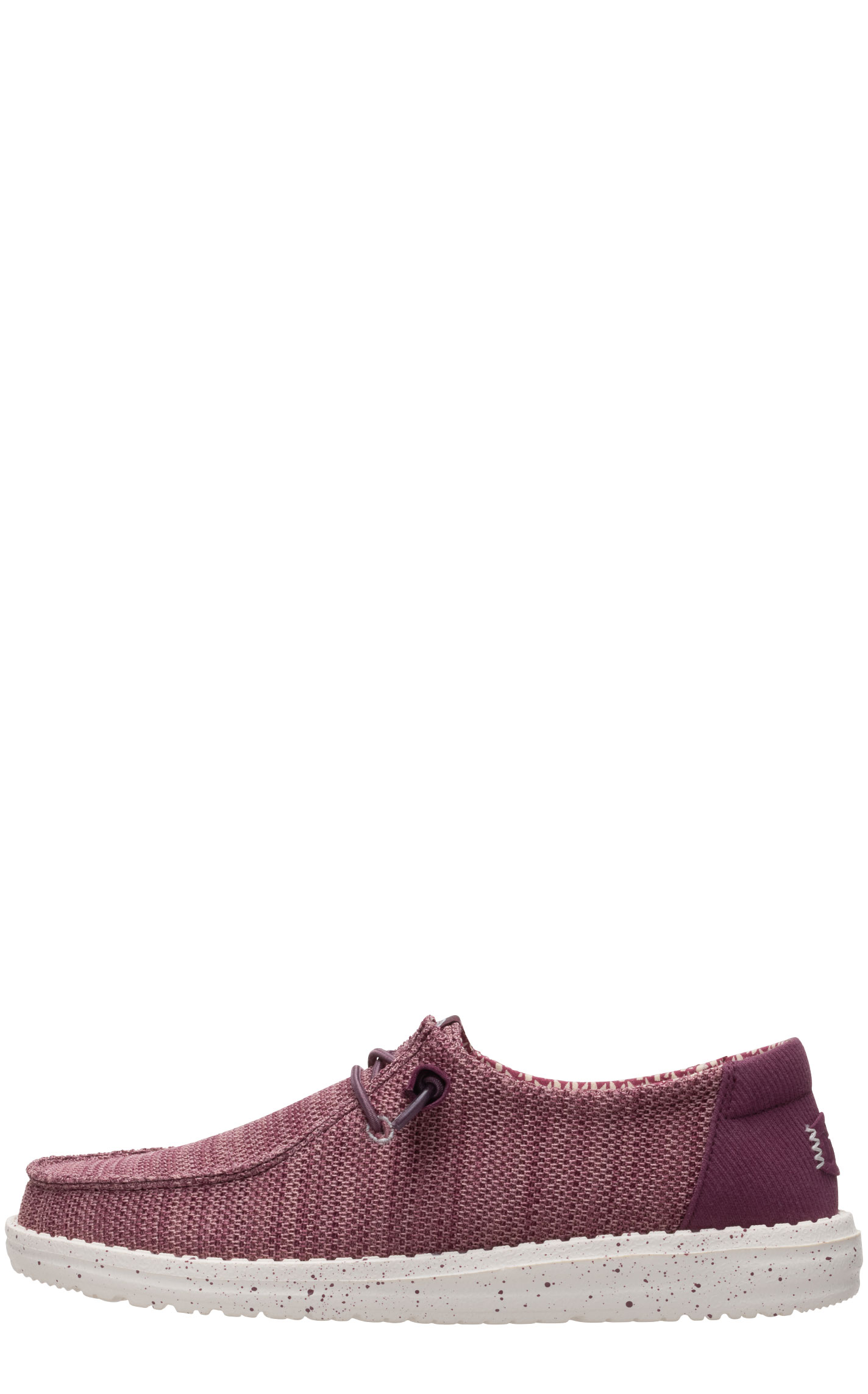 Hey Dude Women's Wendy Stretch Sox Burgundy Moc Toe Shoes - Image 1