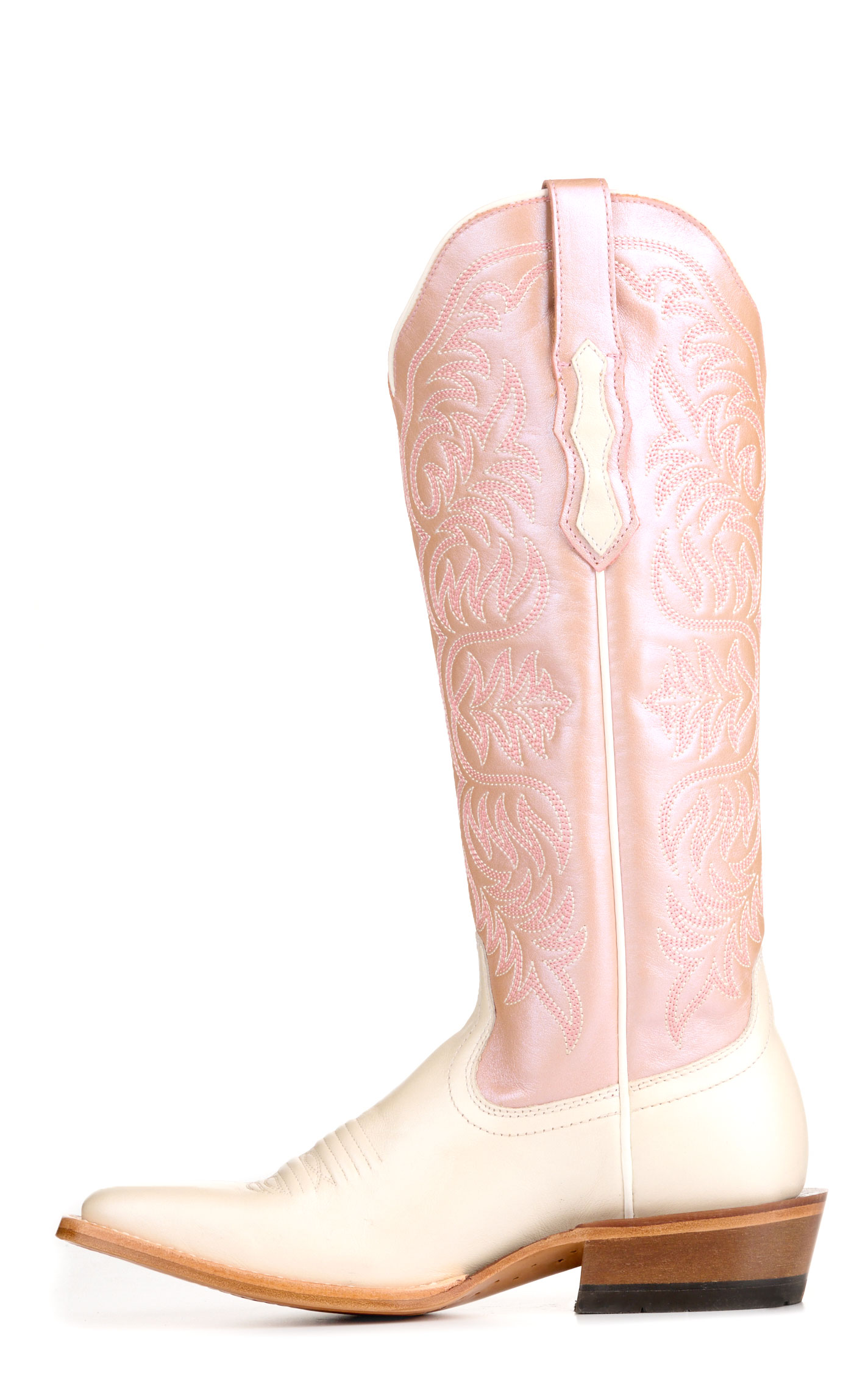 Ariat Women's Pearl & Pink Futurity Blanche TekStep French Toe Tall Cowgirl Boots - Image 1