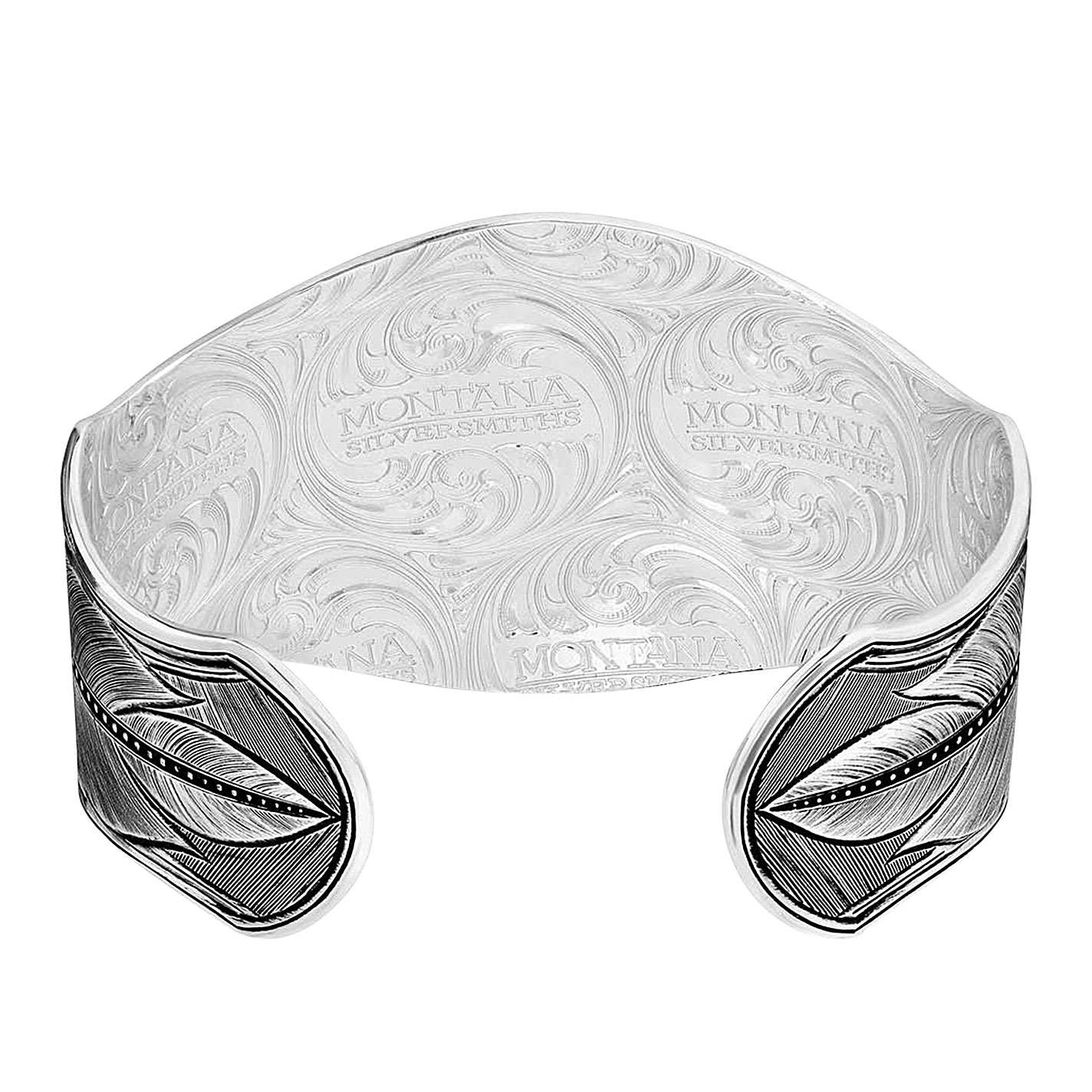 Montana Silversmiths Nature's Turquoise Silver Cuff Bracelet - Image 1
