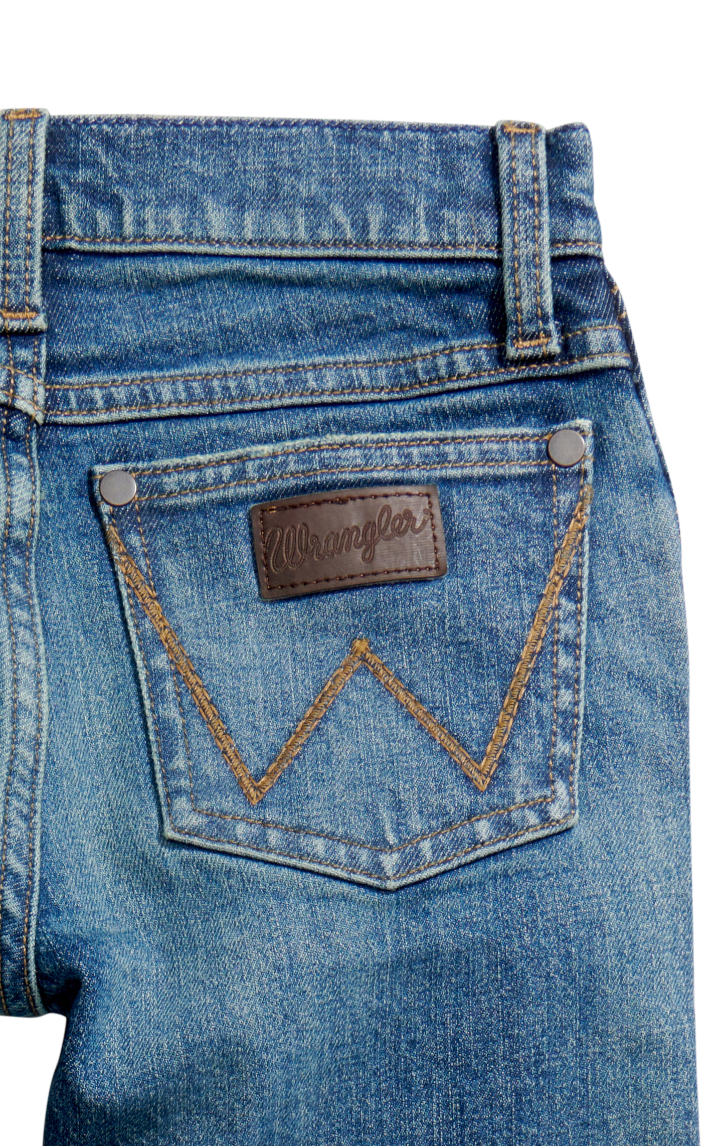Wrangler Retro Boy's Whitley Medium Wash Slim Boot Cut Jeans (18-20) - Image 1