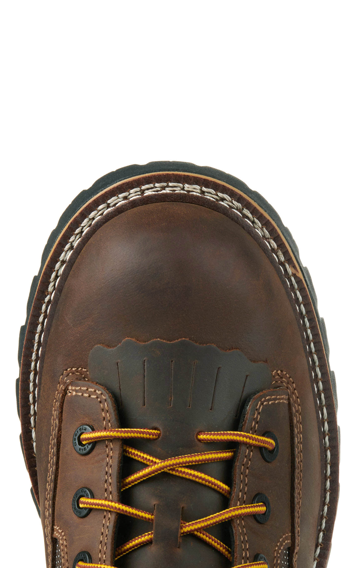 Georgia Men's LTX Logger Brown Waterproof Round Composite Toe Lace Up Work Boots - Image 1