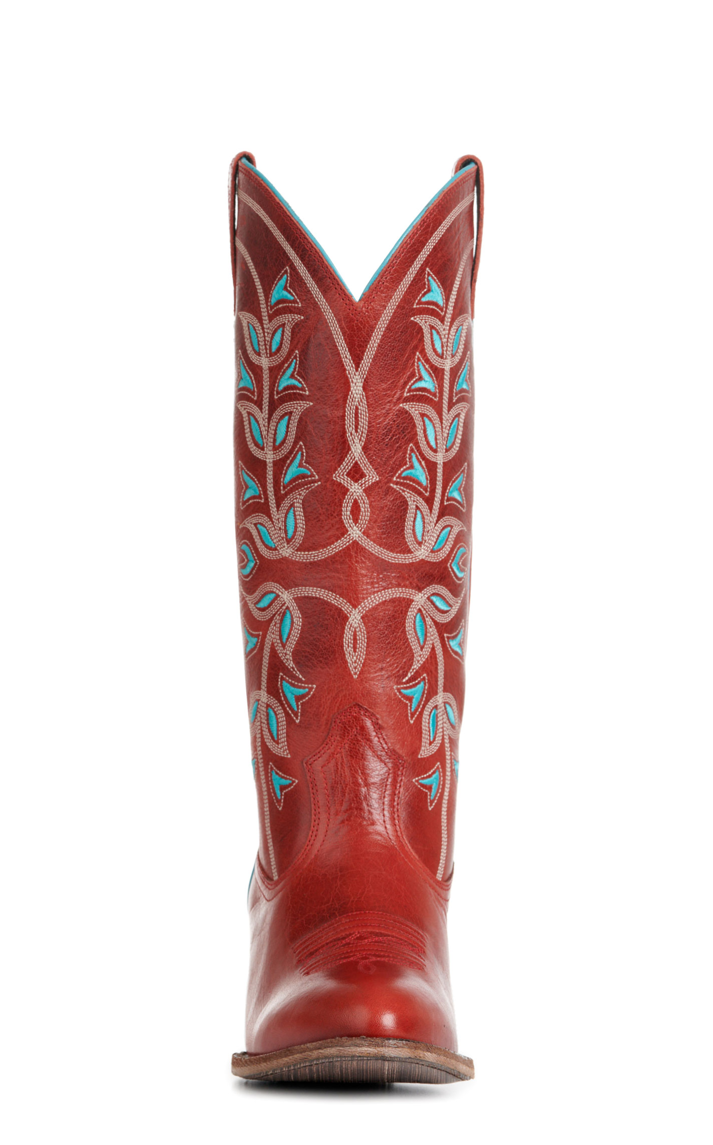 Ariat Women’s Flame Red Desert Holly Almond Toe Cowboy Boots - Image 1